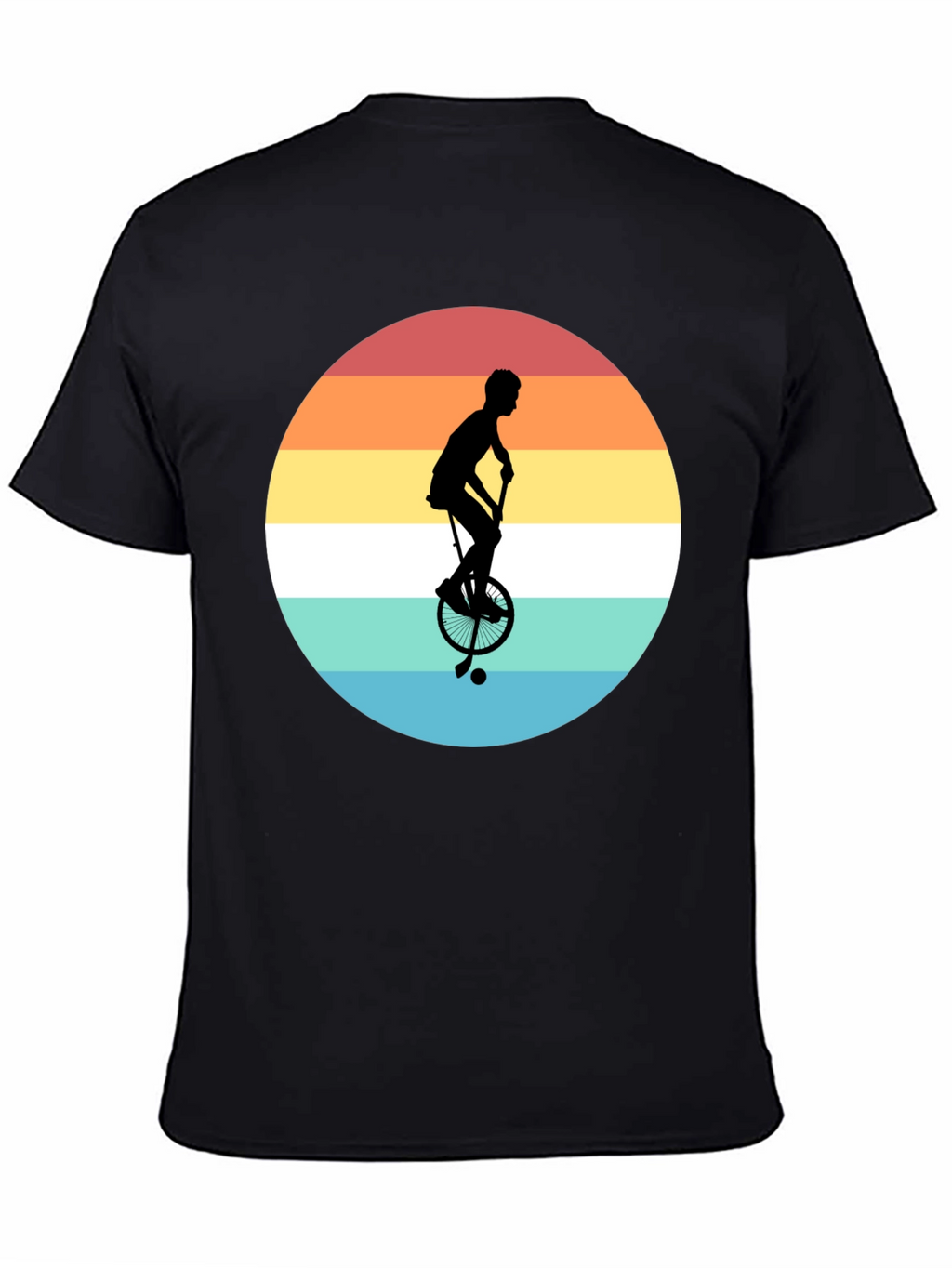 Retro Unicycle Sunset T-Shirt