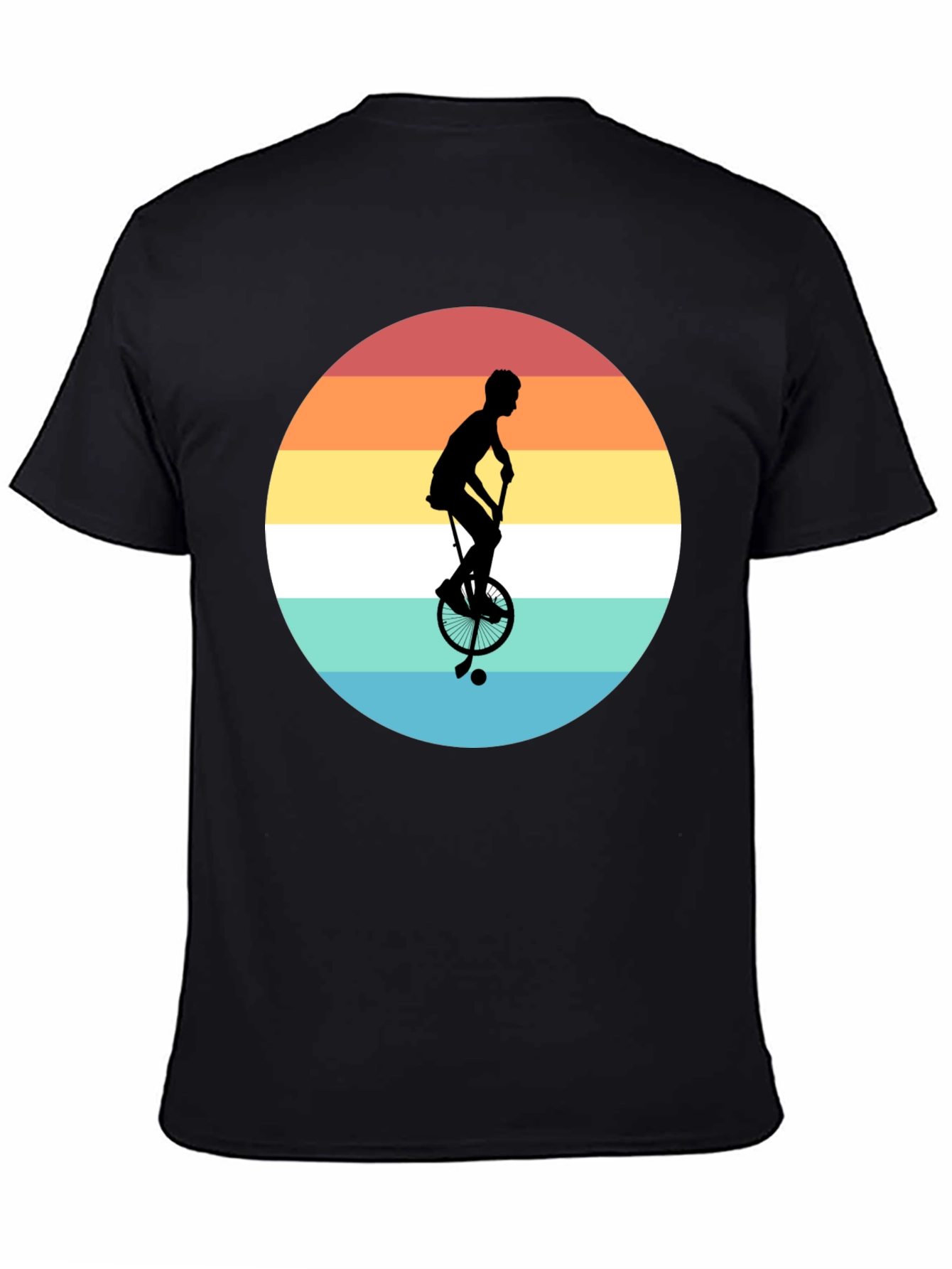 Retro Unicycle Sunset T-Shirt