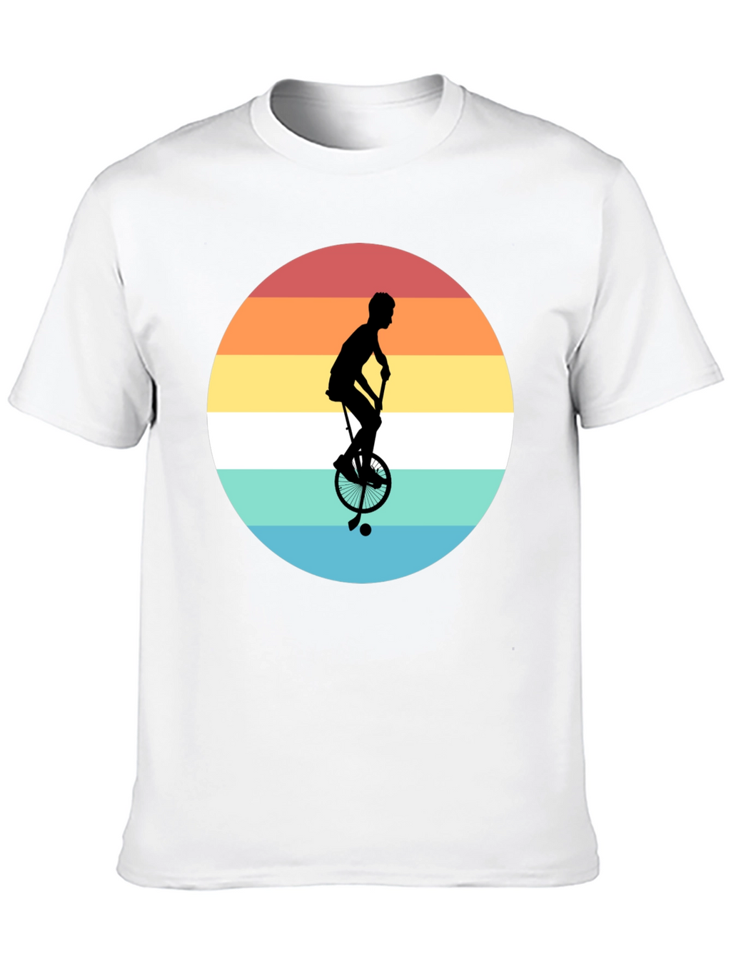 Retro Unicycle Sunset T-Shirt