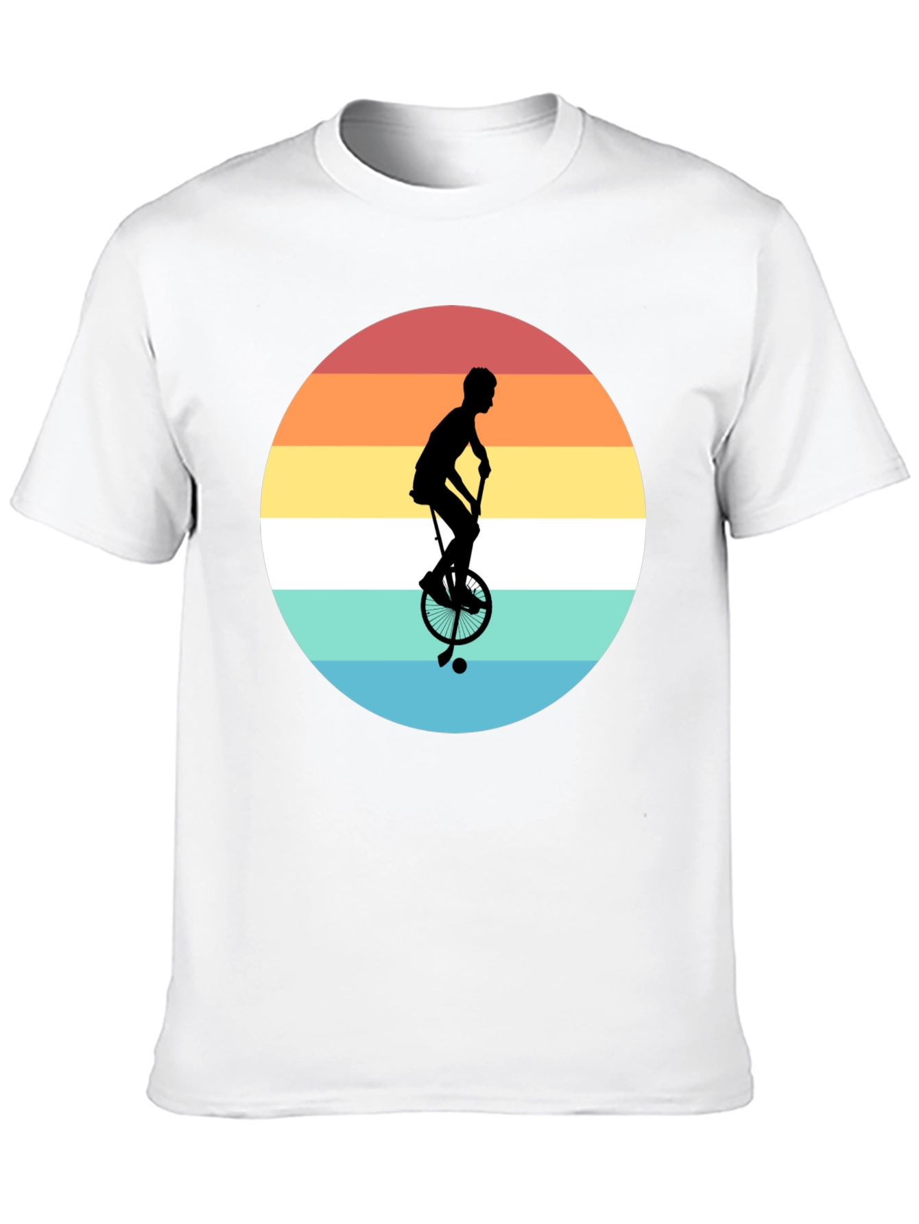Retro Unicycle Sunset T-Shirt