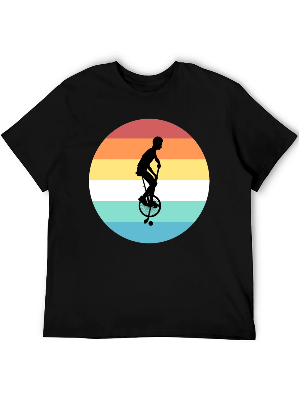 Retro Unicycle Sunset T-Shirt