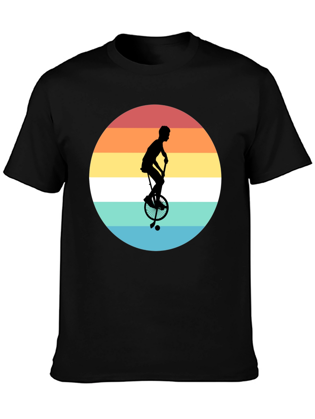 Retro Unicycle Sunset T-Shirt