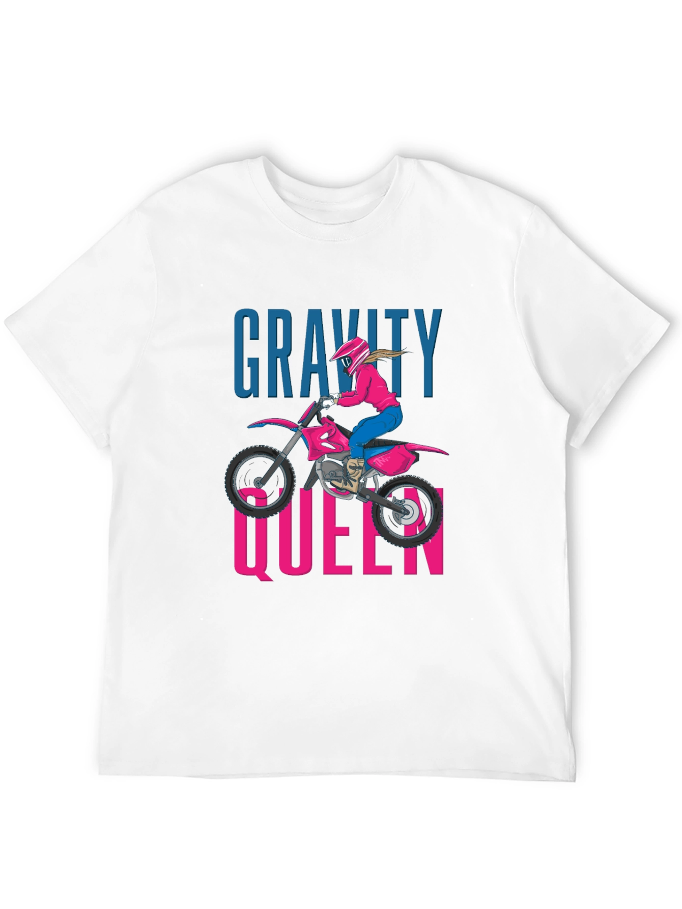 Gravity Queen Motocross Graphic Tee - Black