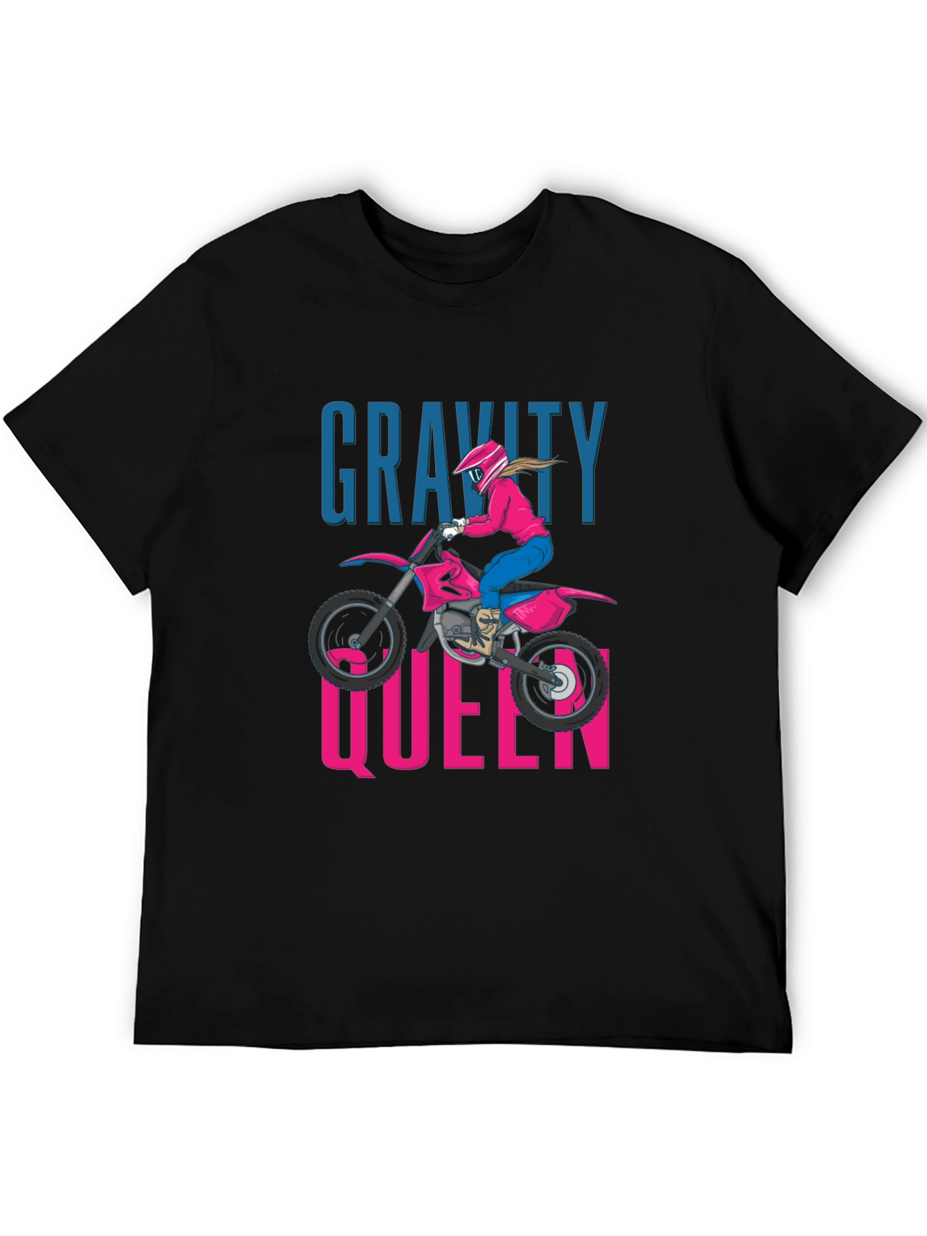 Gravity Queen Motocross Graphic Tee - Black