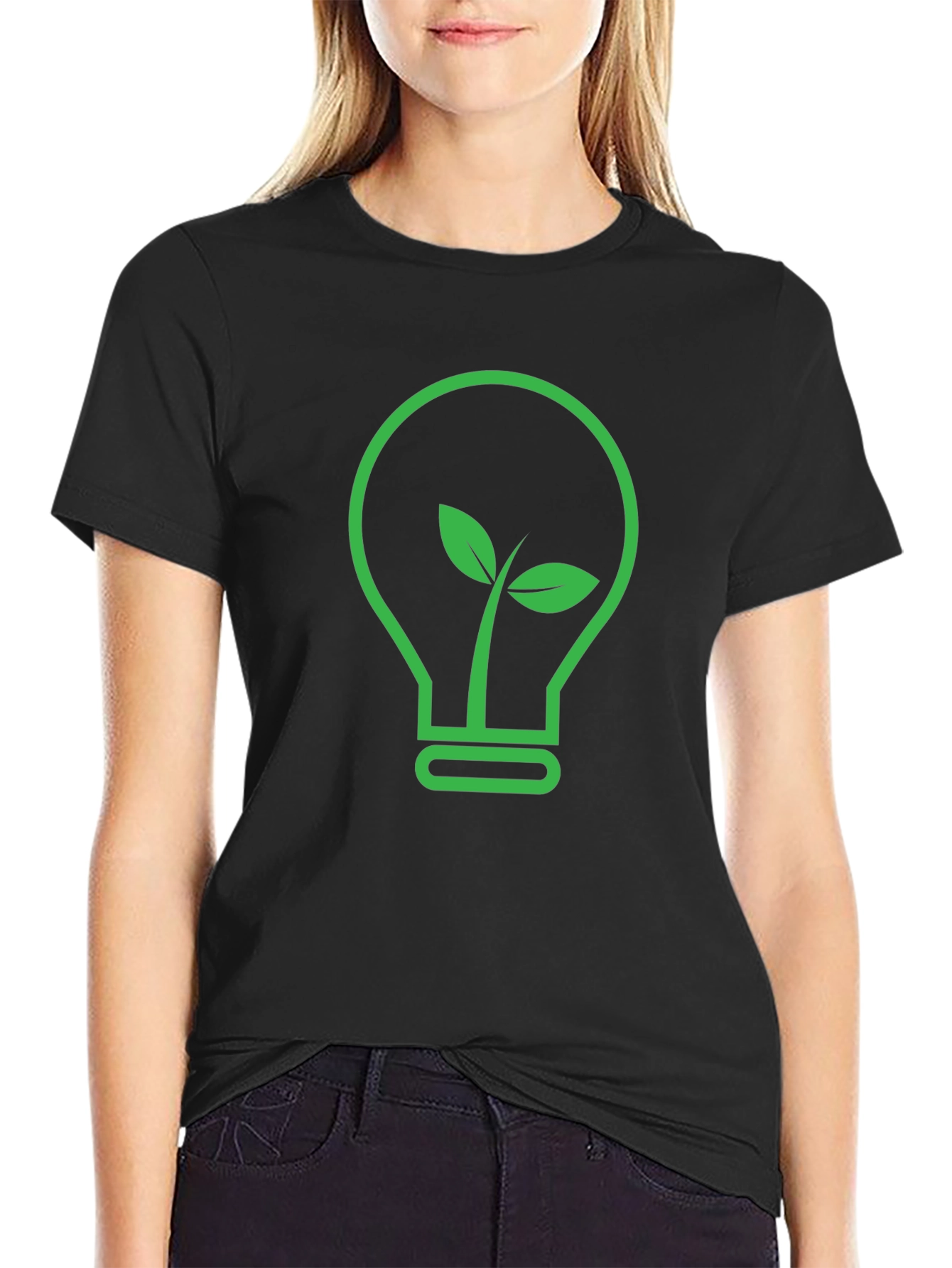 Eco-Friendly Green Bulb T-Shirt