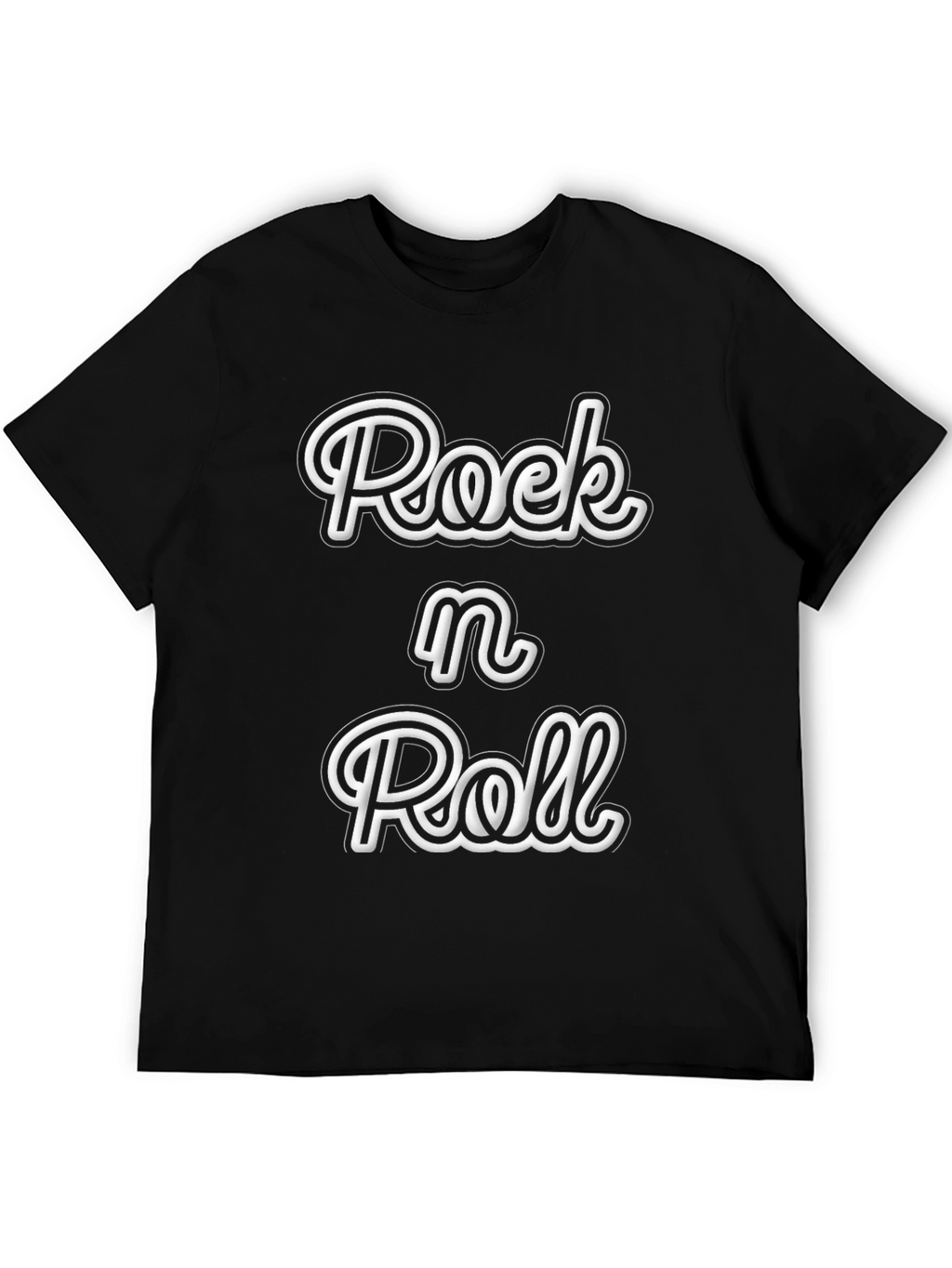 Rock n Roll T-Shirt - Black Graphic Tee