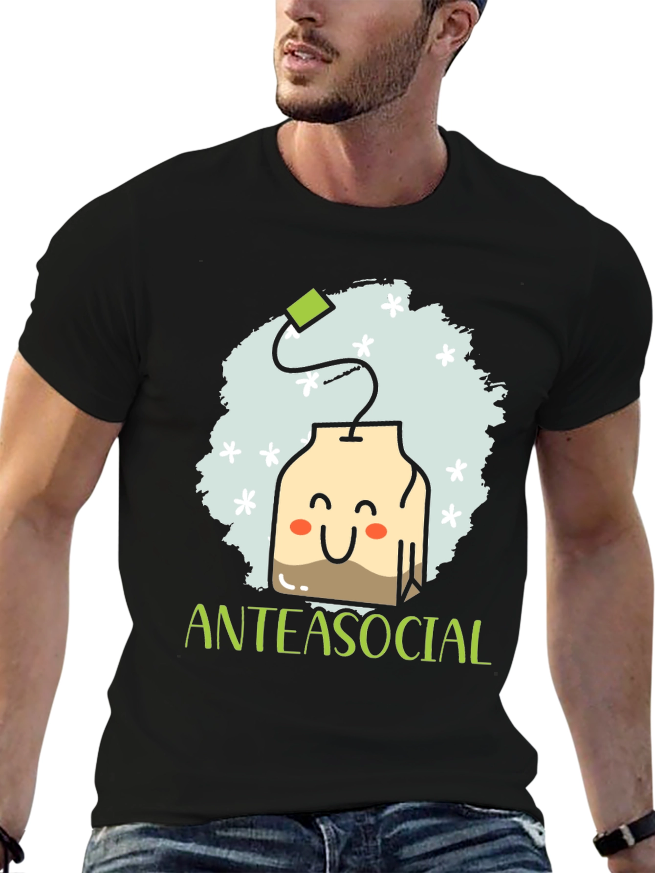 Anteasocial Funny Tea Lover Graphic T-Shirt