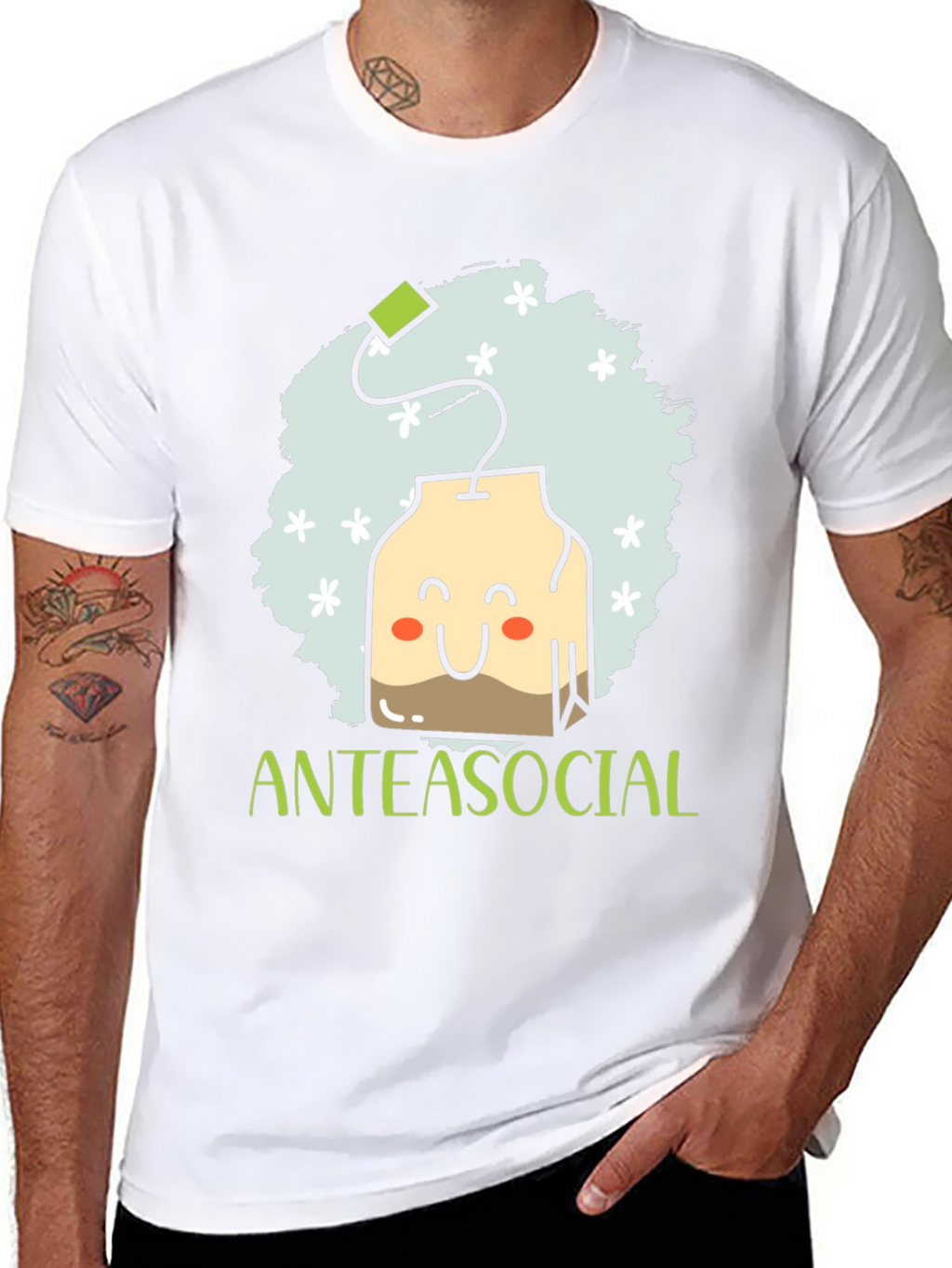 Anteasocial Funny Tea Lover Graphic T-Shirt