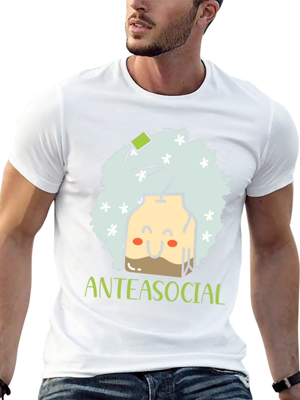 Anteasocial Funny Tea Lover Graphic T-Shirt
