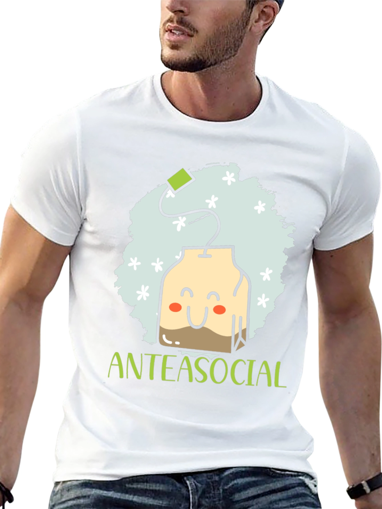 Anteasocial Funny Tea Lover Graphic T-Shirt