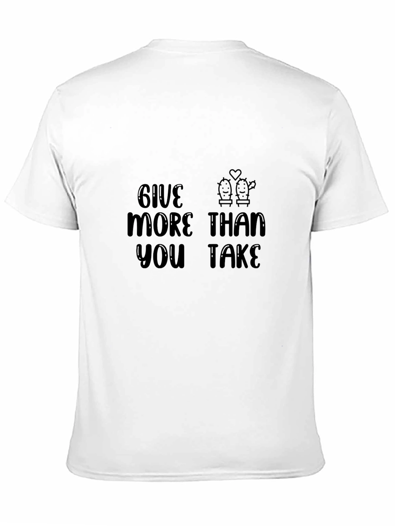Give More Than You Take Black Graphic Tee