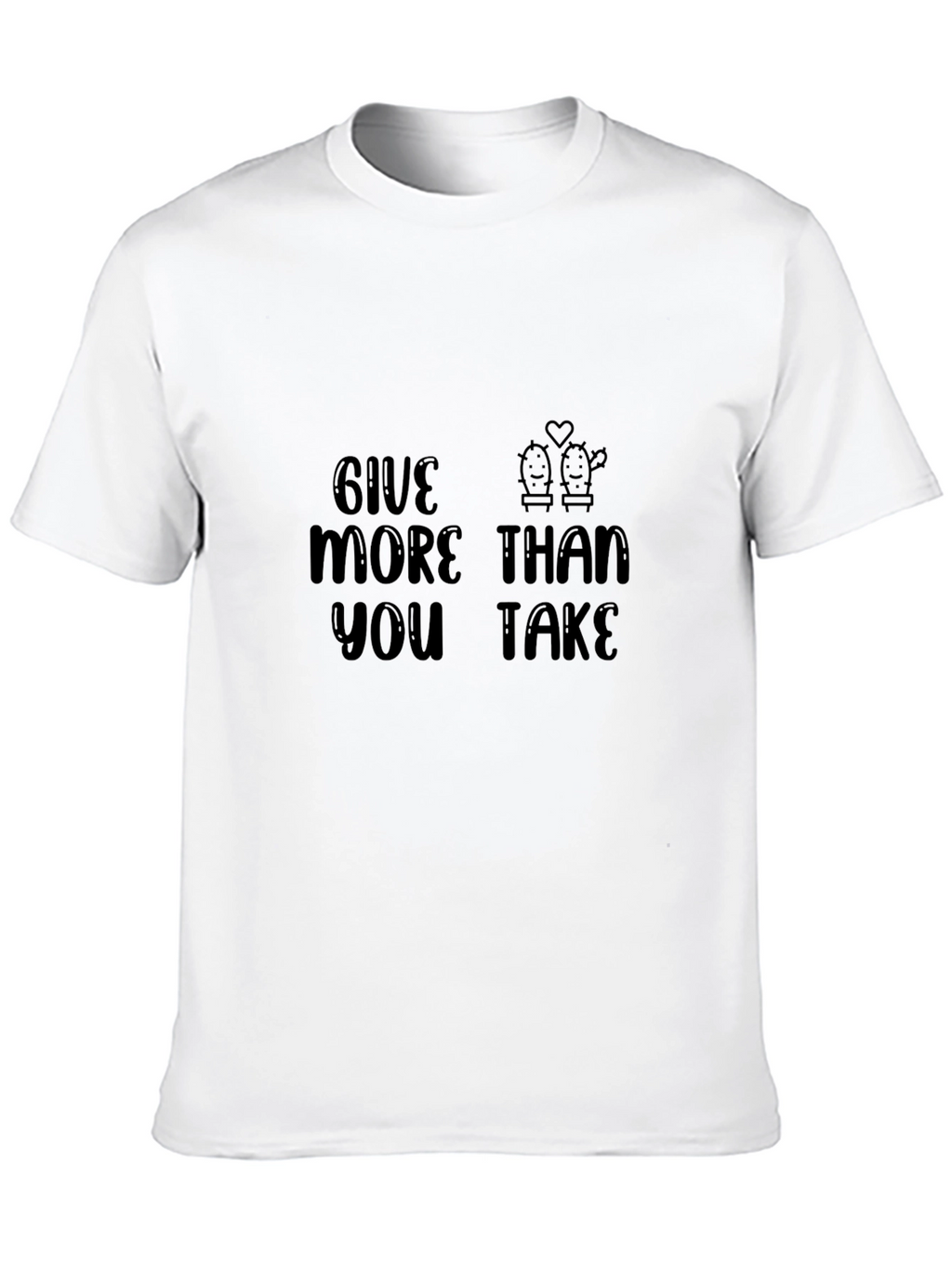 Give More Than You Take Black Graphic Tee