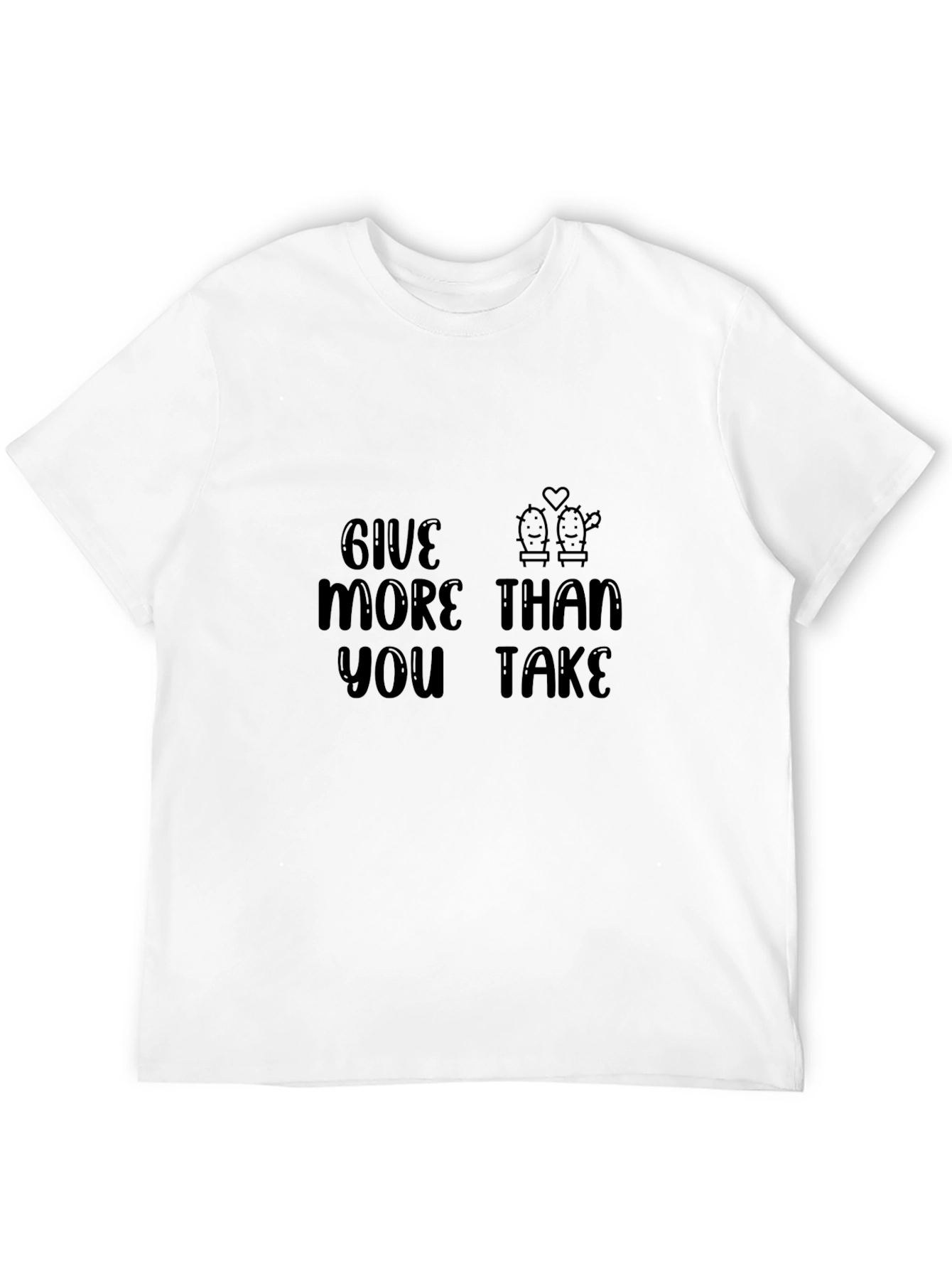 Give More Than You Take Black Graphic Tee