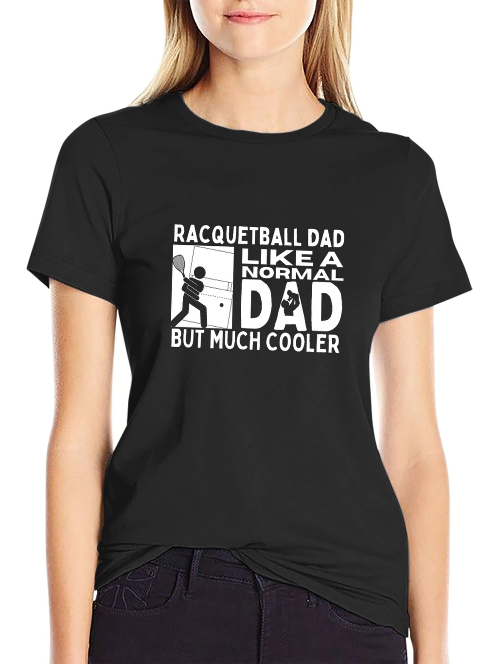 Racquetball Dad T-Shirt - Cool Dad Graphic Tee