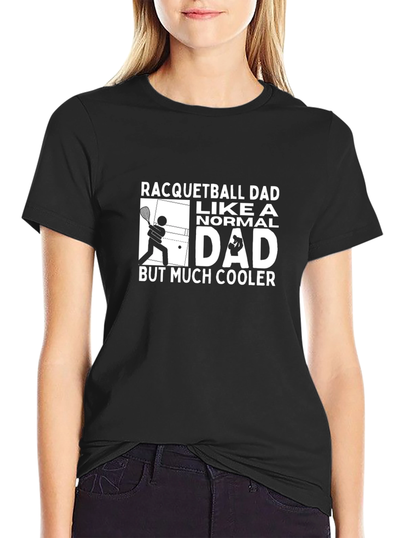 Racquetball Dad T-Shirt - Cool Dad Graphic Tee