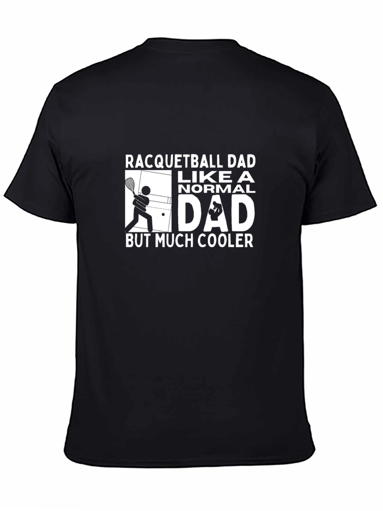 Racquetball Dad T-Shirt - Cool Dad Graphic Tee