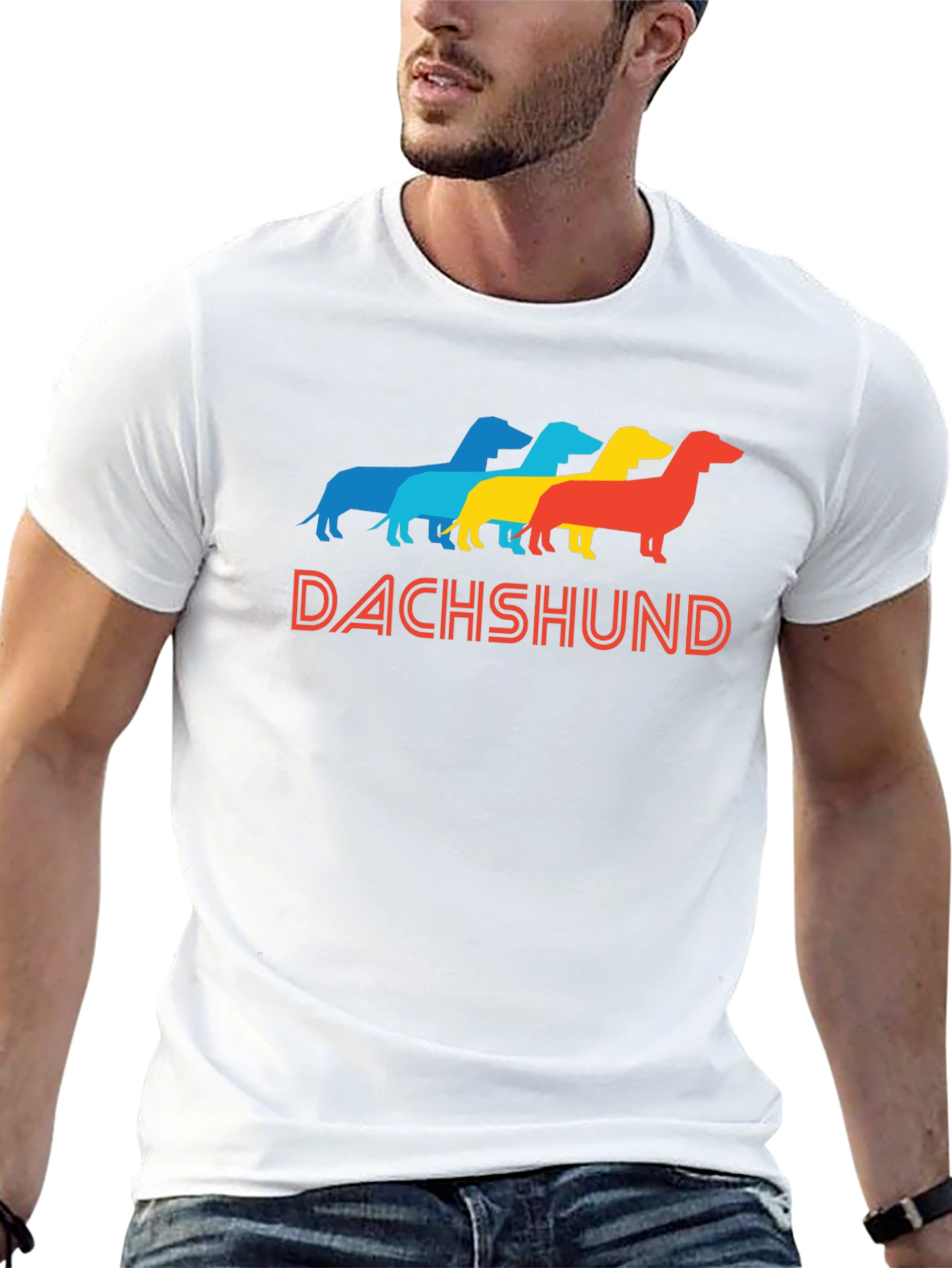 Retro Dachshund T-Shirt - Cute Dog Graphic Tee