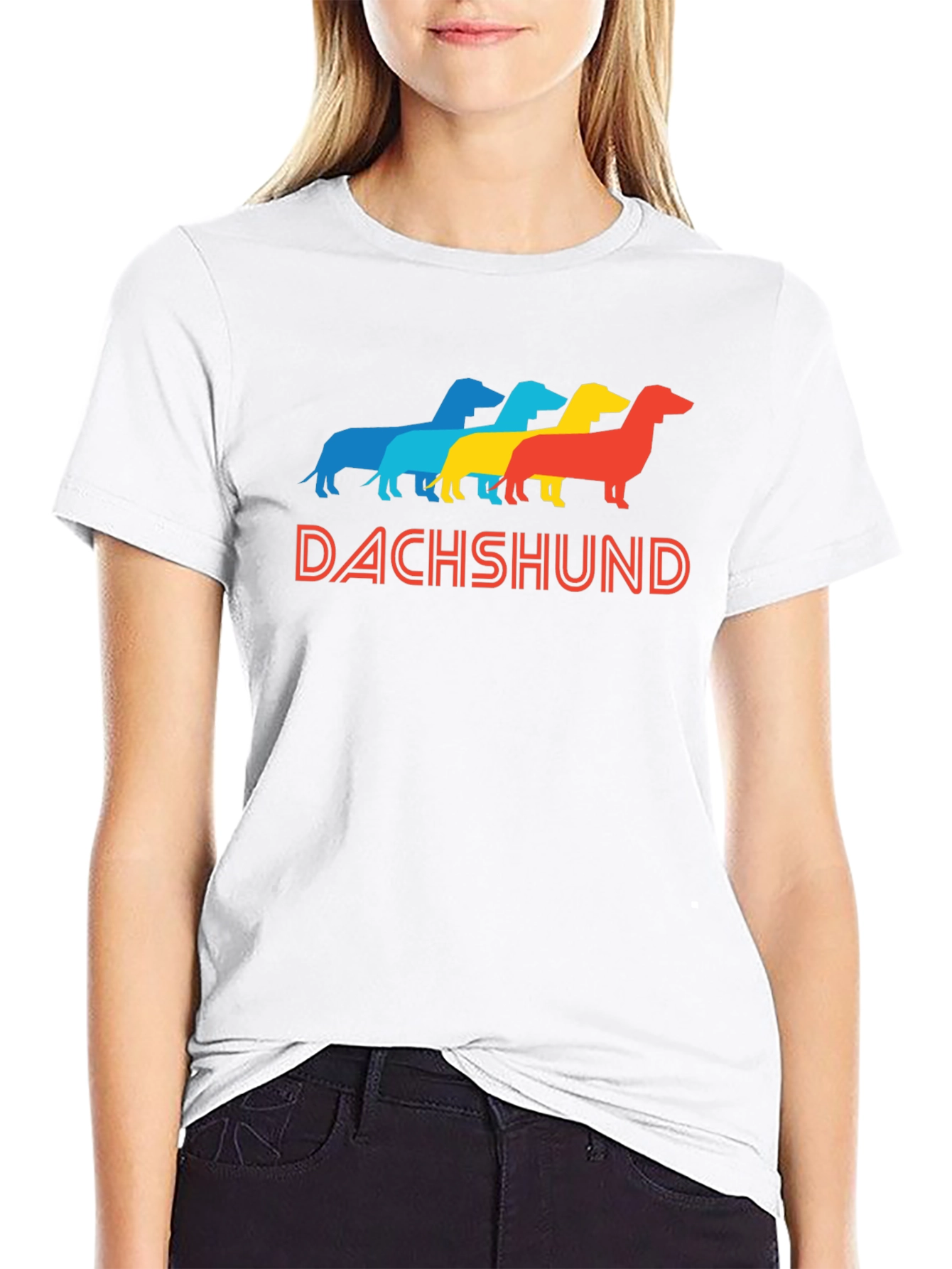 Retro Dachshund T-Shirt - Cute Dog Graphic Tee