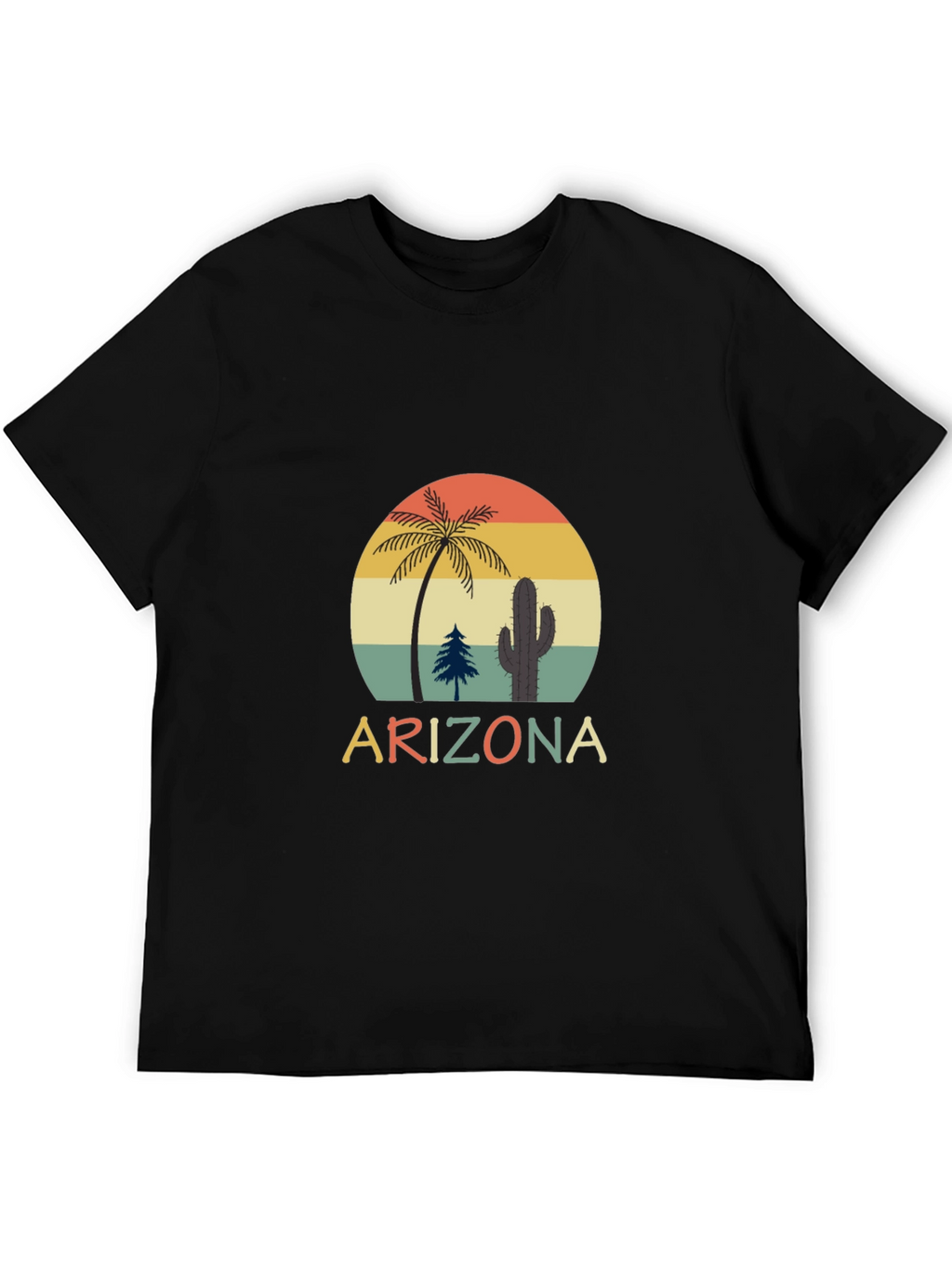 Retro Arizona T-Shirt - Desert Sunset Graphic Tee