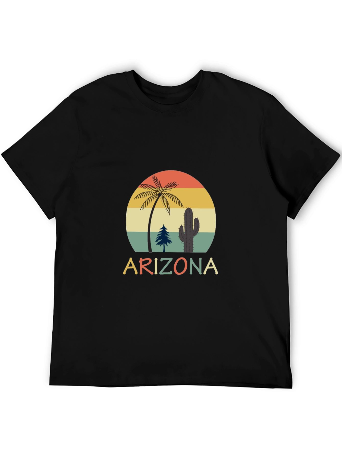 Retro Arizona T-Shirt - Desert Sunset Graphic Tee