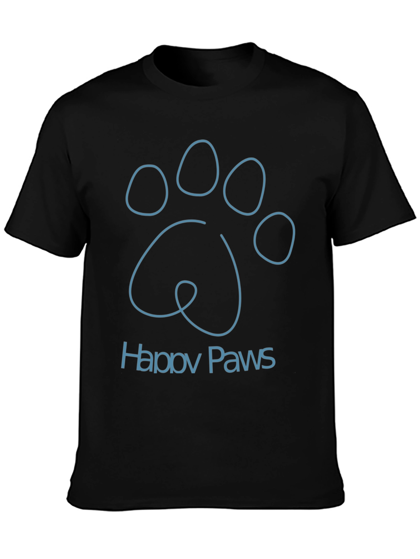 Happy Paws Graphic Tee - Soft Cotton Blend