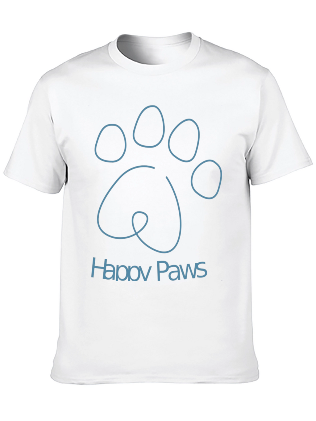 Happy Paws Graphic Tee - Soft Cotton Blend