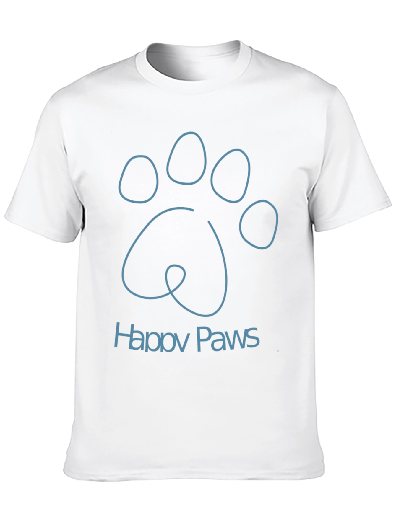 Happy Paws Graphic Tee - Soft Cotton Blend