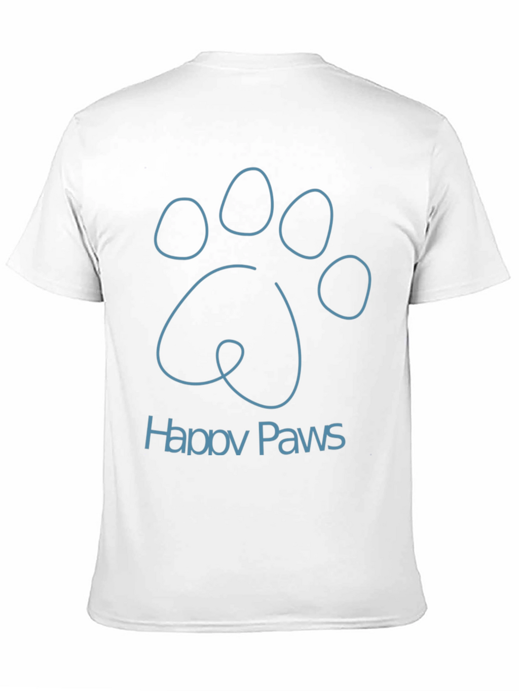 Happy Paws Graphic Tee - Soft Cotton Blend