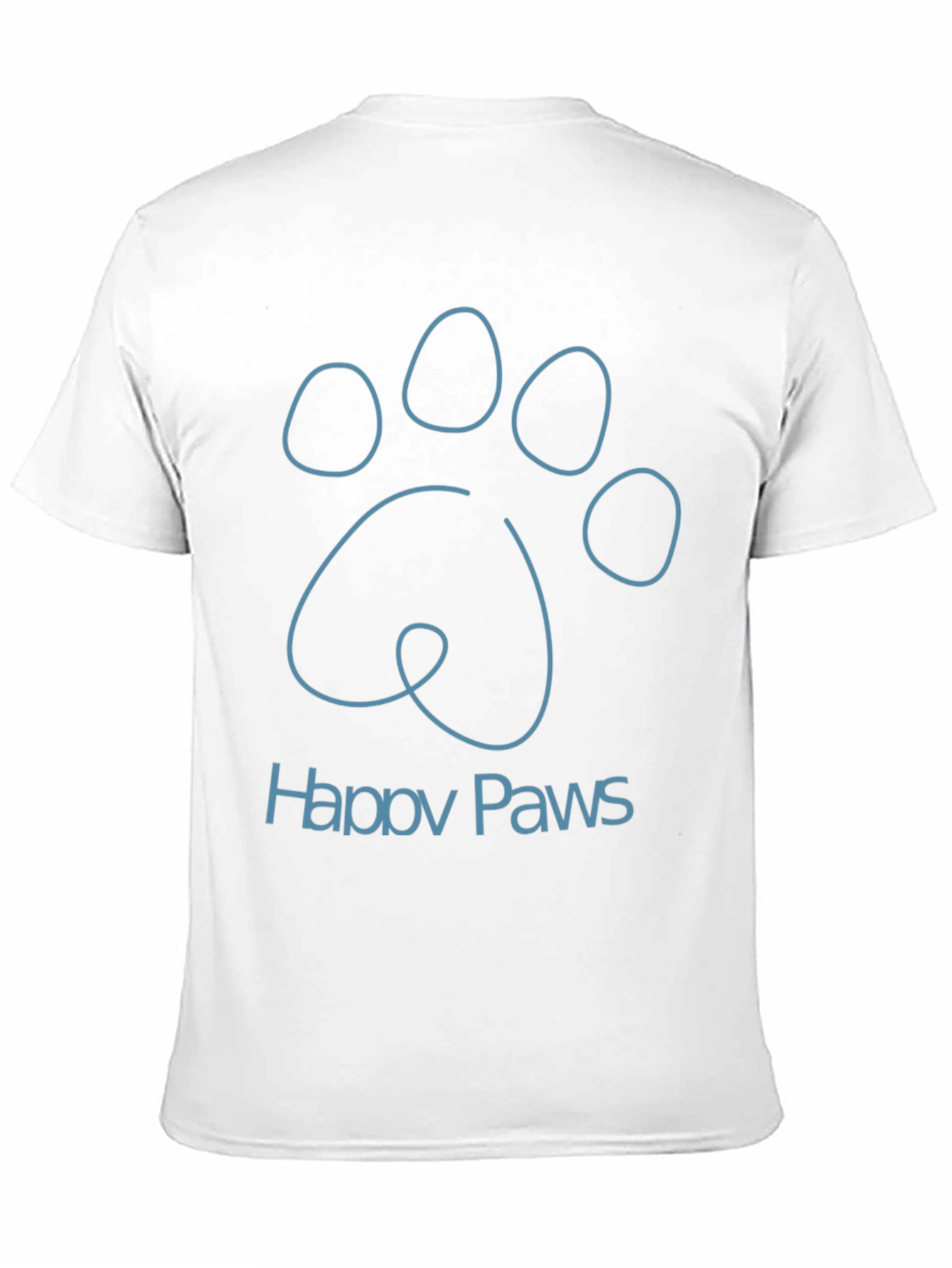 Happy Paws Graphic Tee - Soft Cotton Blend