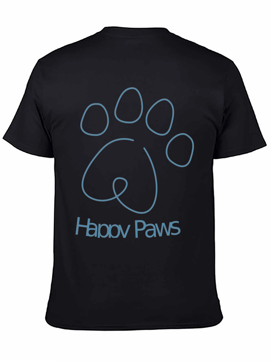 Happy Paws Graphic Tee - Soft Cotton Blend