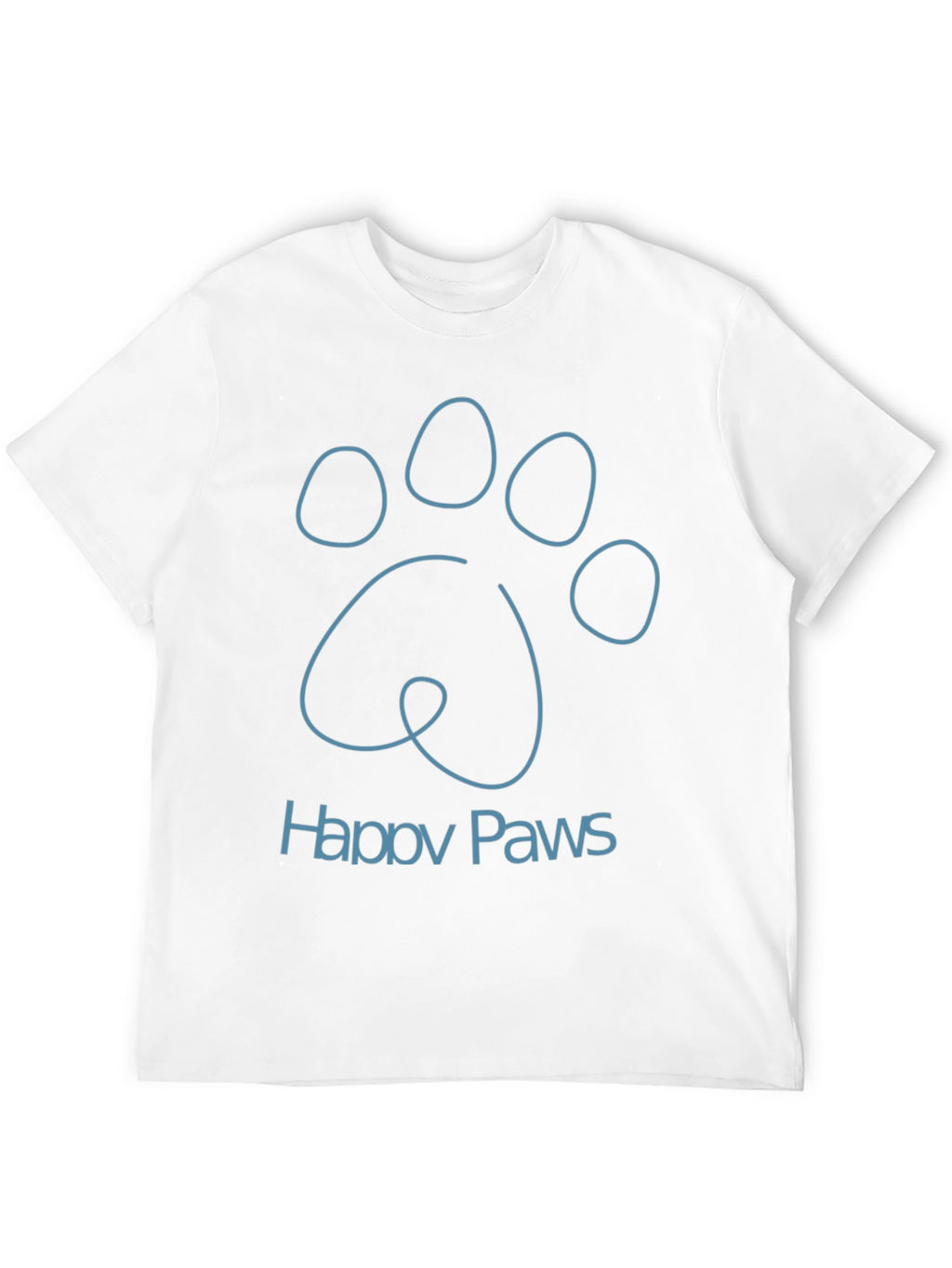 Happy Paws Graphic Tee - Soft Cotton Blend