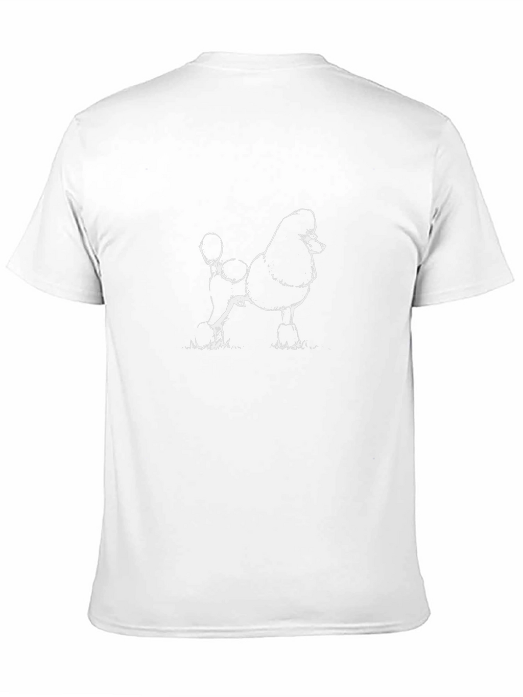 Poodle Sketch Graphic Tee - Black