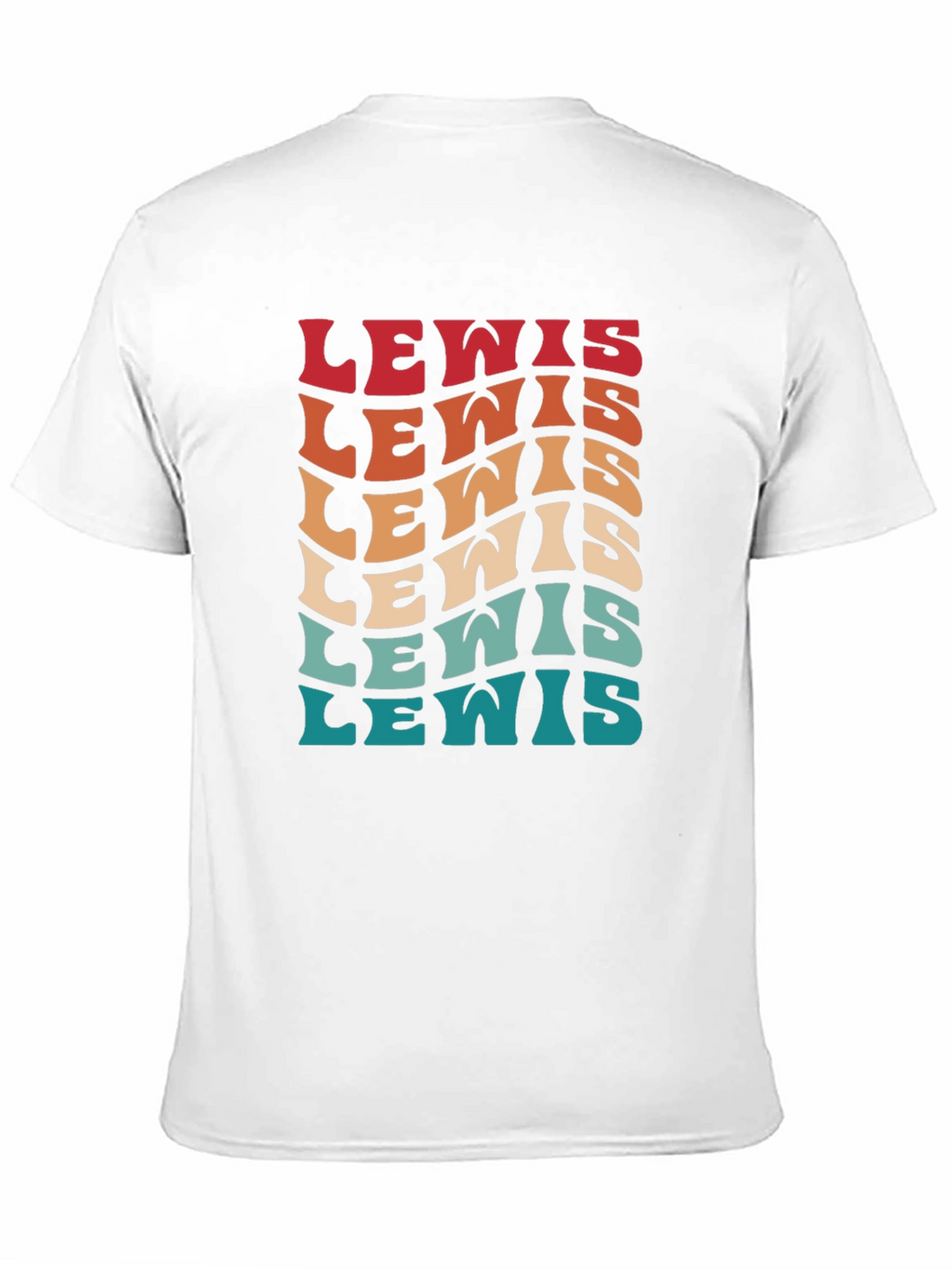 Retro Lewis Text T-Shirt
