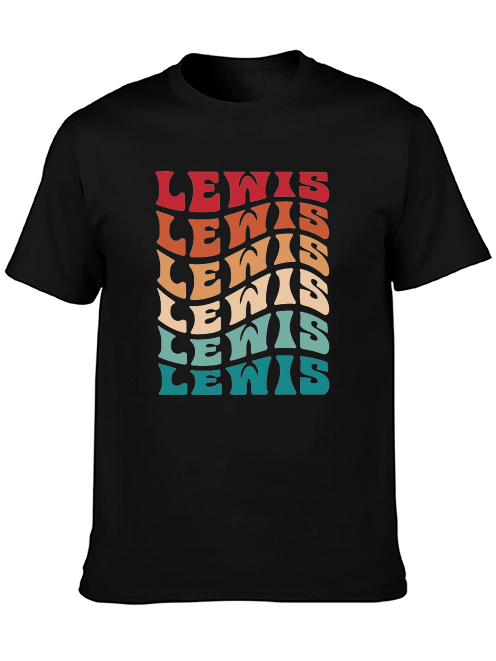 Retro Lewis Text T-Shirt
