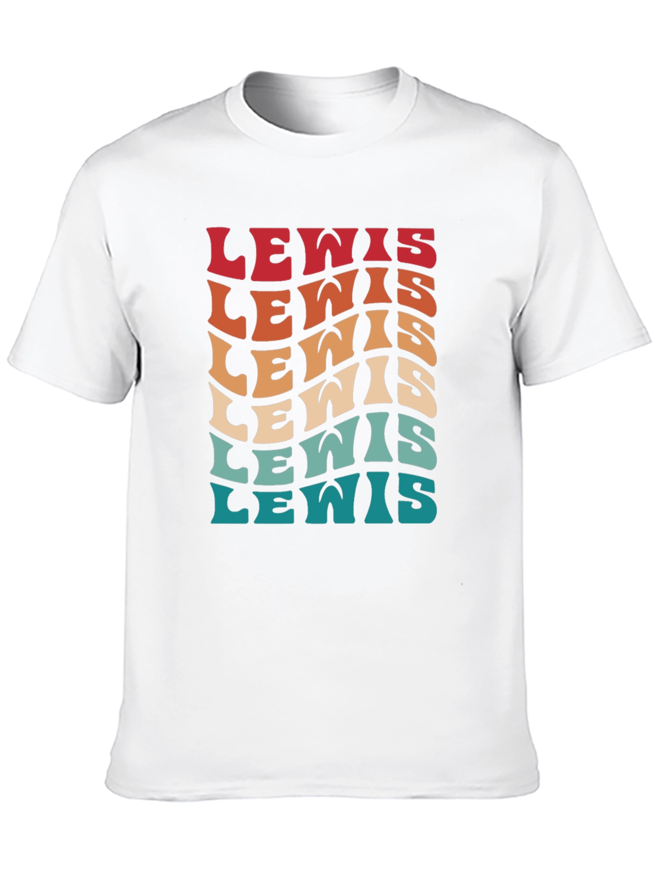 Retro Lewis Text T-Shirt