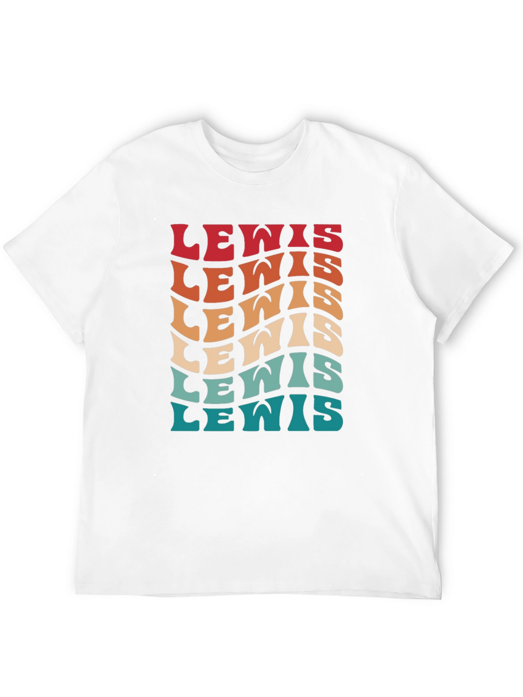 Retro Lewis Text T-Shirt