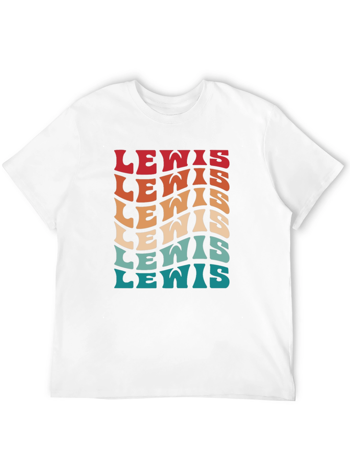 Retro Lewis Text T-Shirt