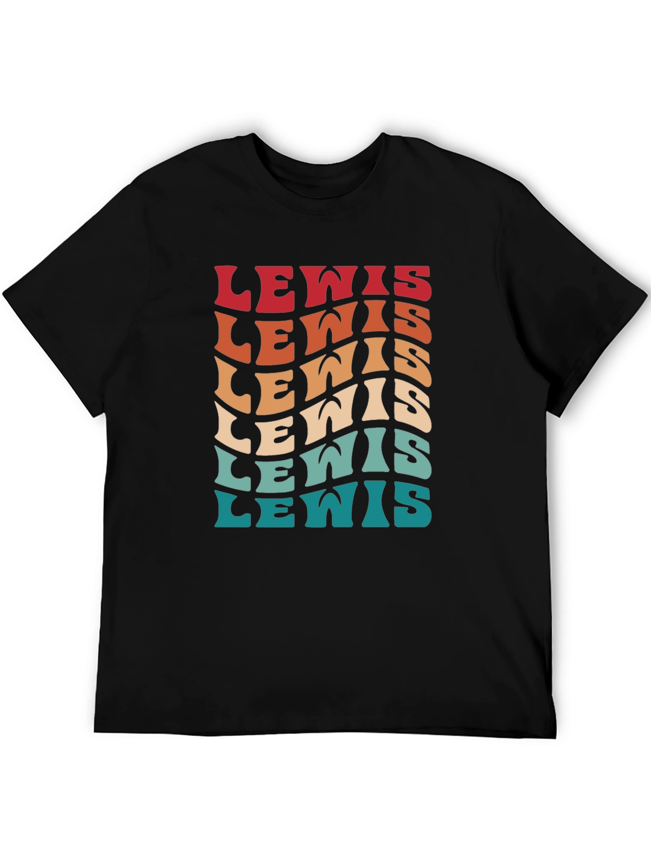 Retro Lewis Text T-Shirt