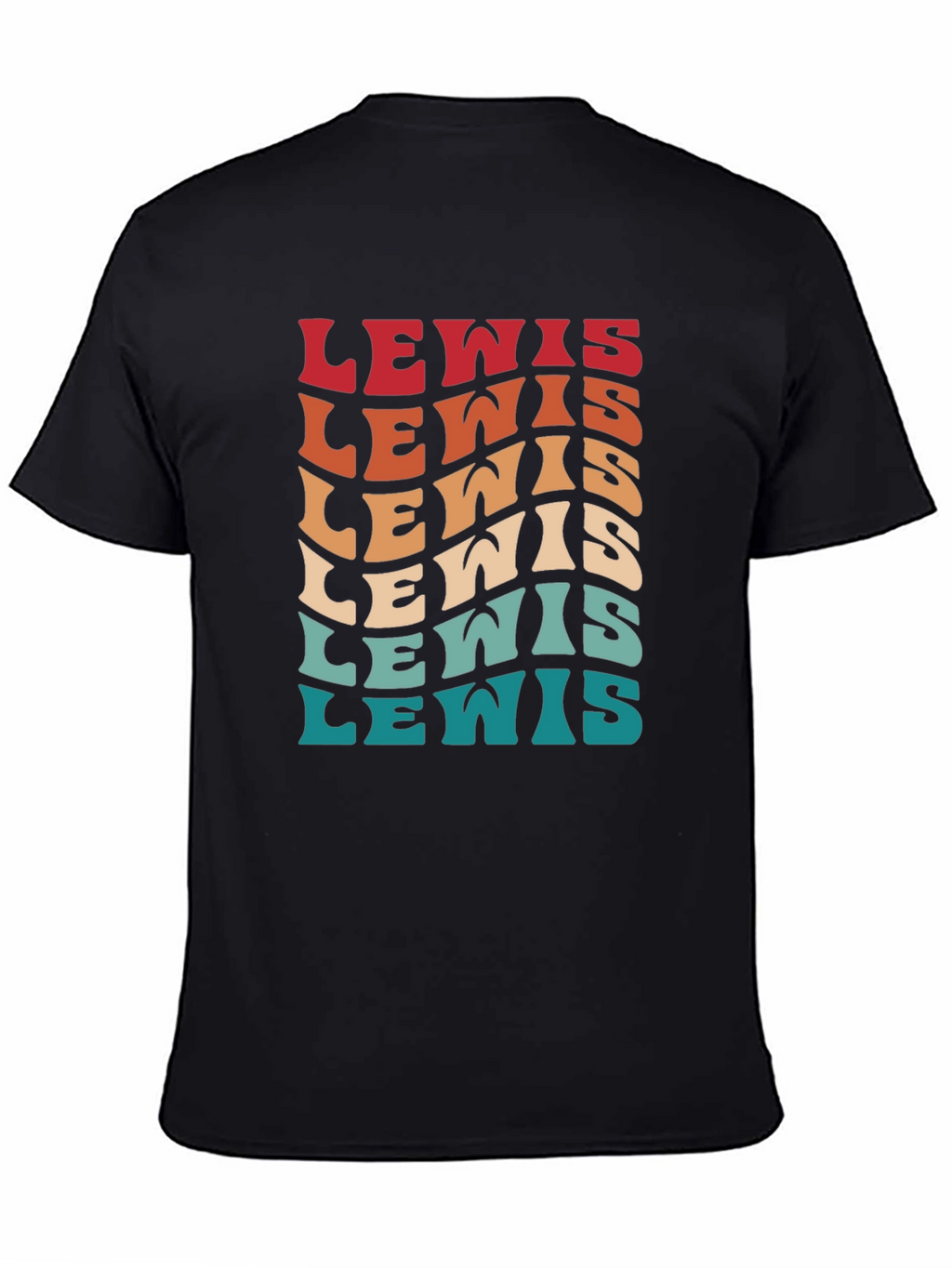 Retro Lewis Text T-Shirt