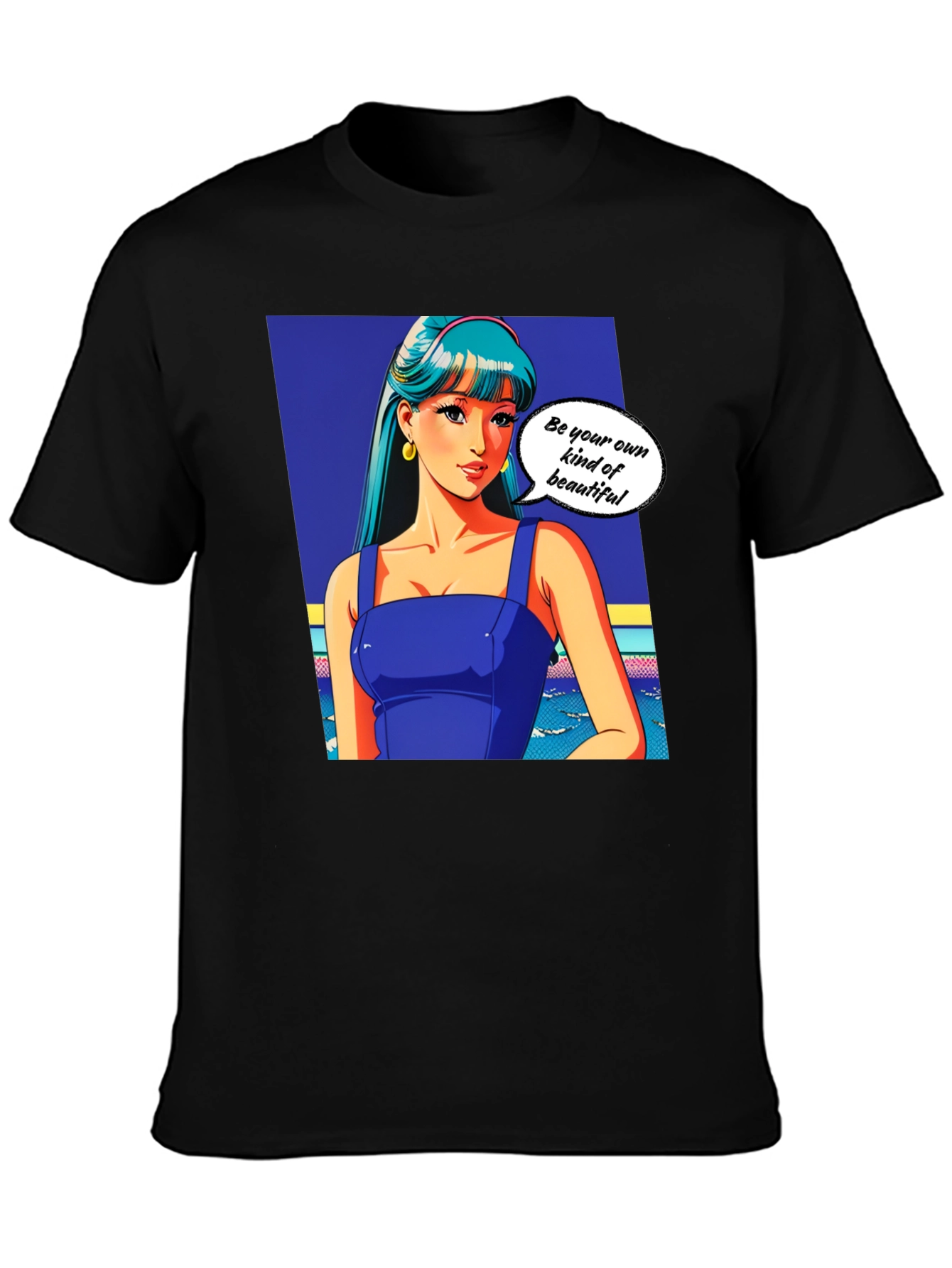 Anime Girl Graphic T-Shirt - Be Your Own Kind of Beautiful