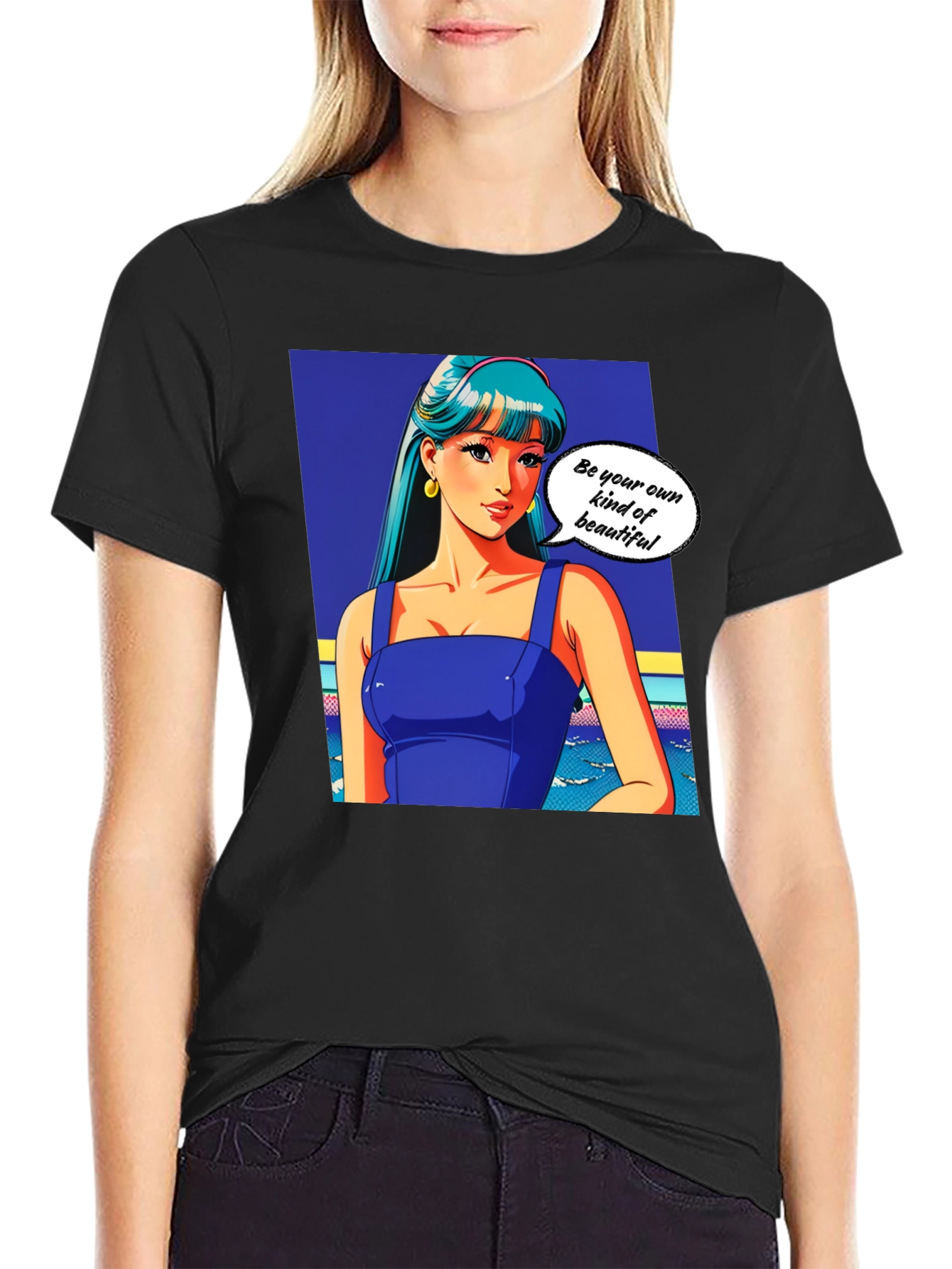 Anime Girl Graphic T-Shirt - Be Your Own Kind of Beautiful