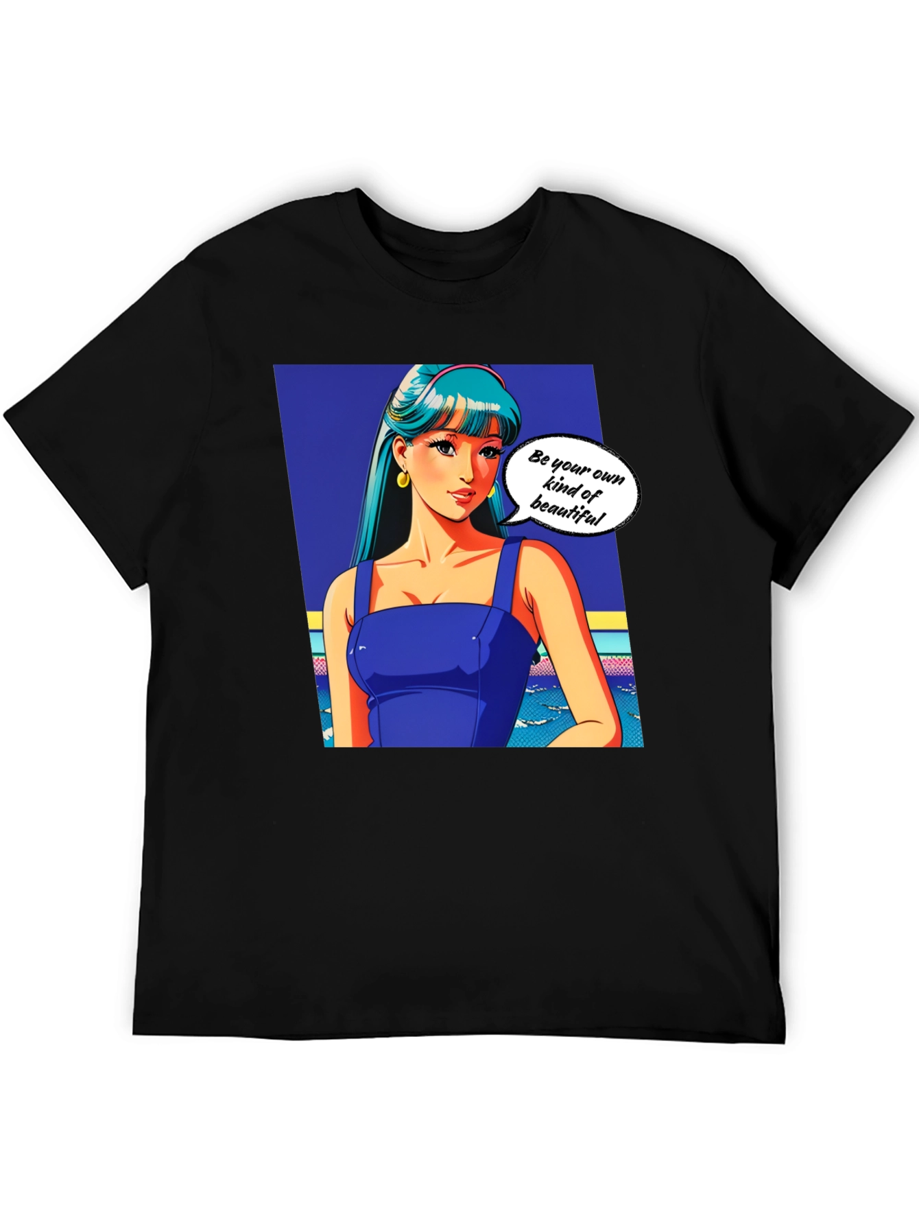 Anime Girl Graphic T-Shirt - Be Your Own Kind of Beautiful
