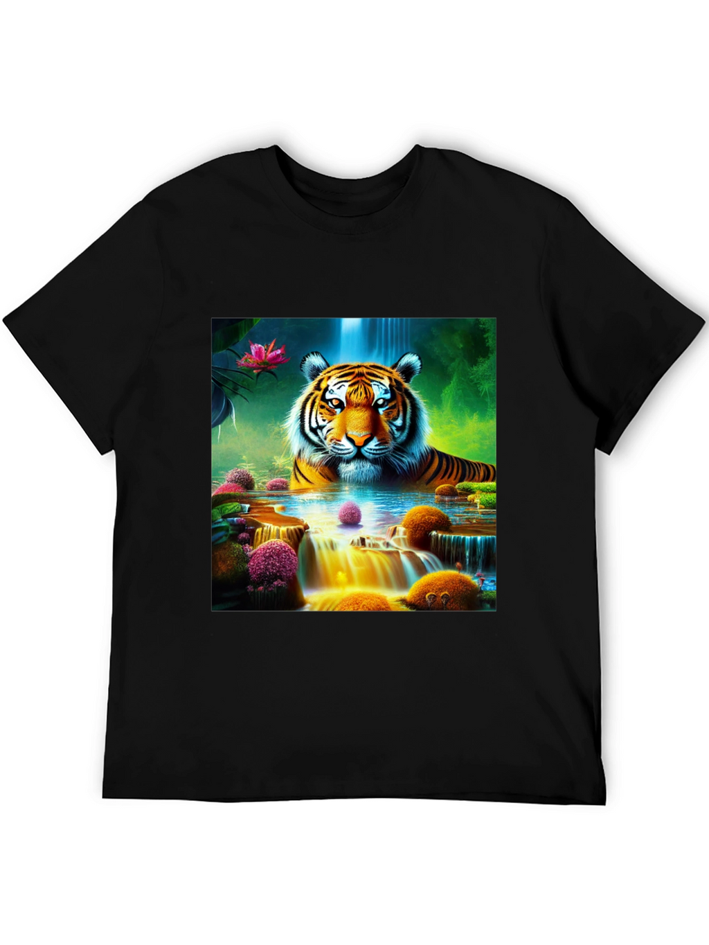 Tiger Waterfall Graphic Tee