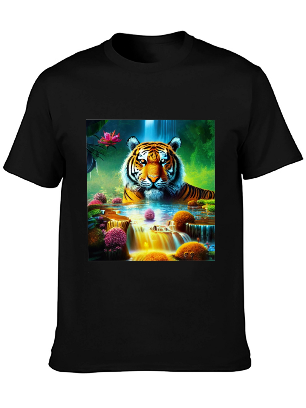 Tiger Waterfall Graphic Tee