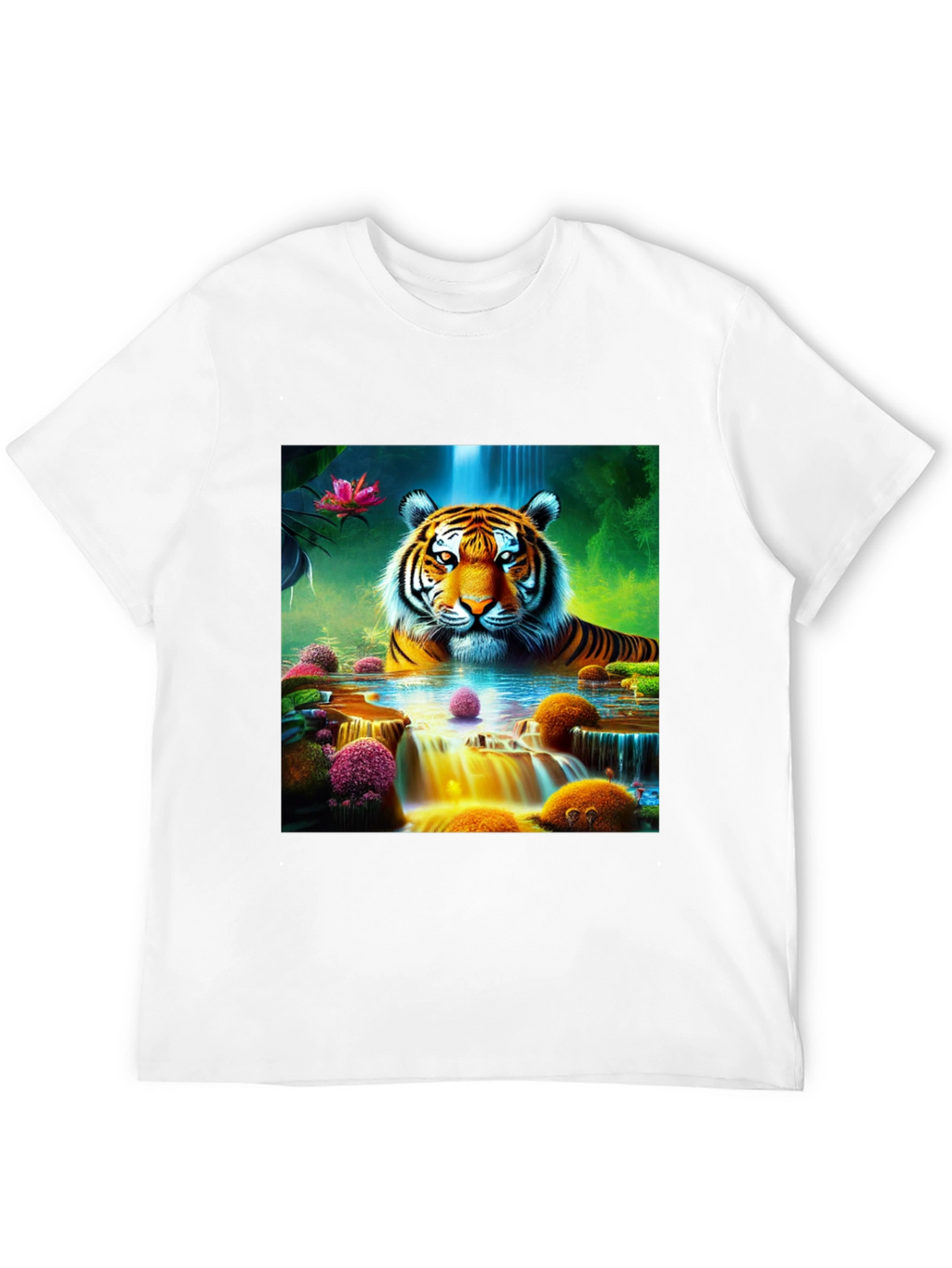 Tiger Waterfall Graphic Tee