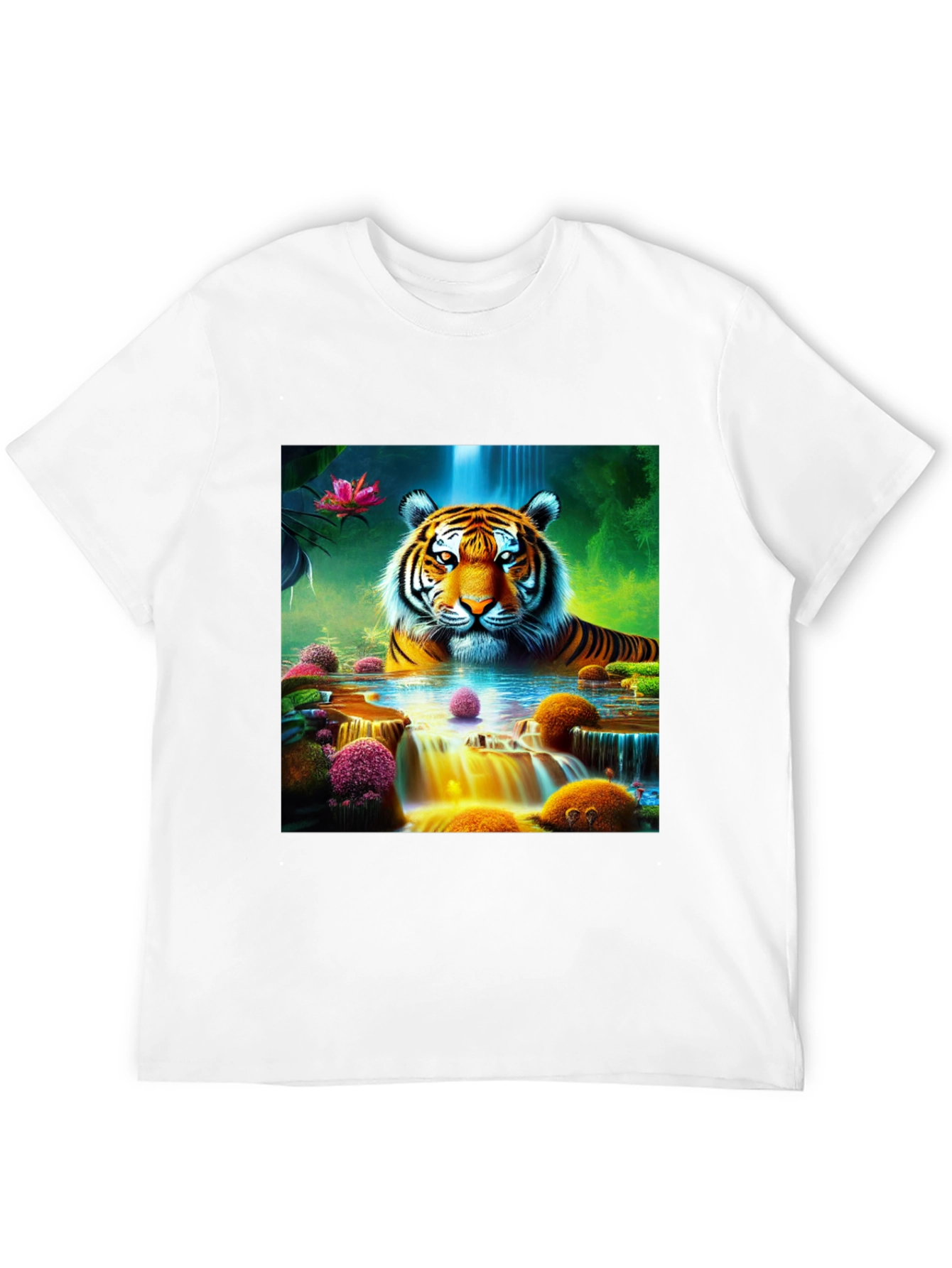 Tiger Waterfall Graphic Tee