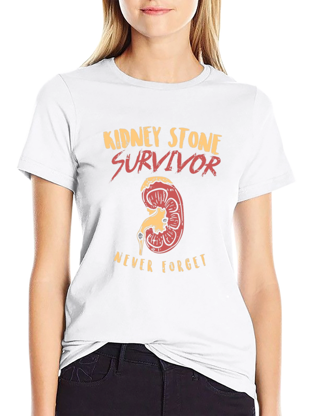 Kidney Stone Survivor T-Shirt - Never Forget!
