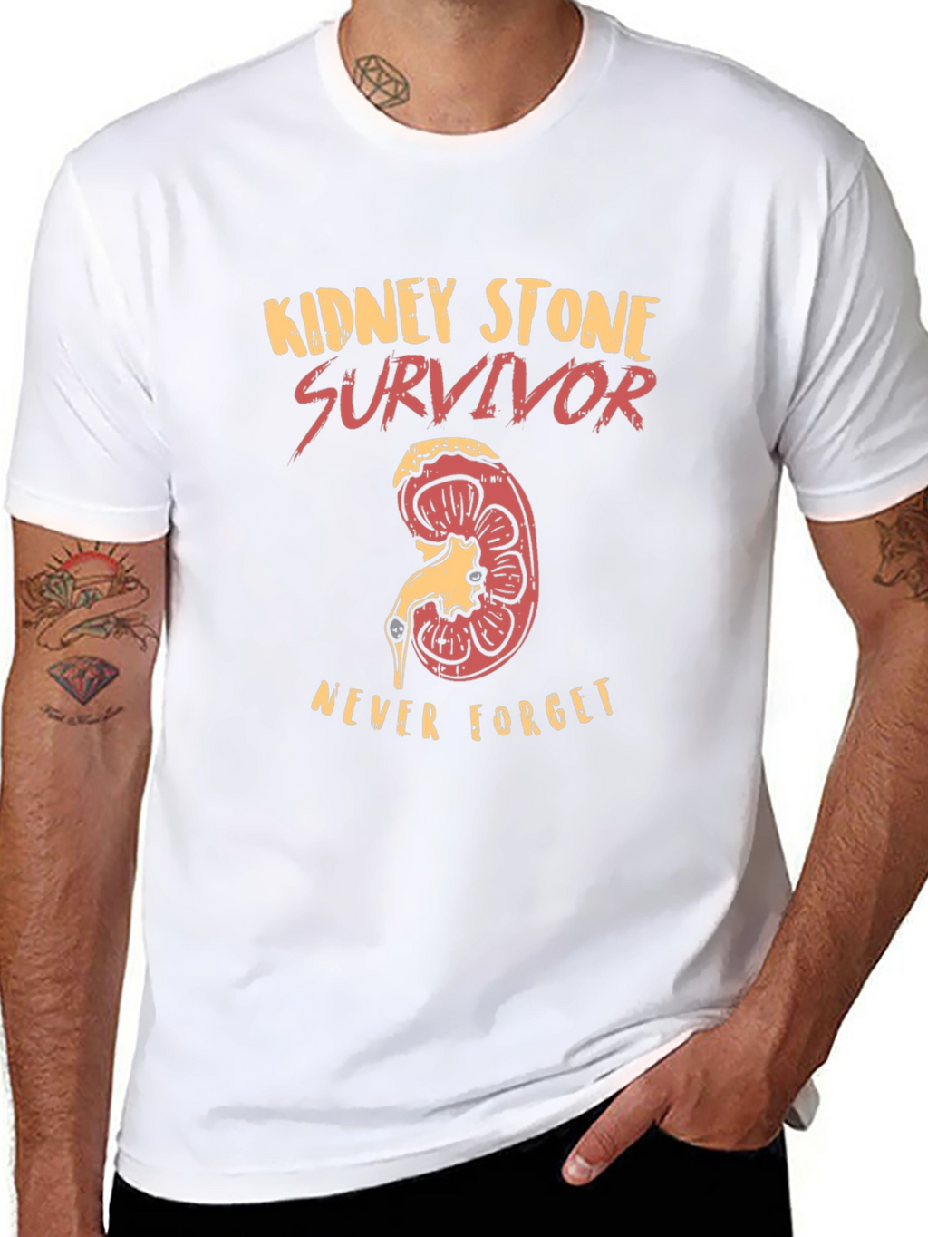 Kidney Stone Survivor T-Shirt - Never Forget!