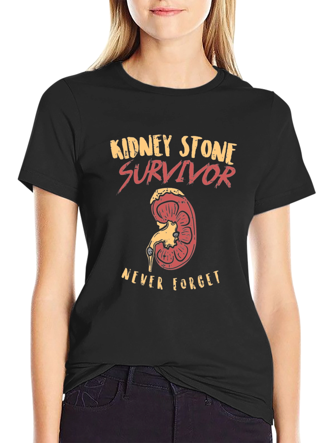 Kidney Stone Survivor T-Shirt - Never Forget!