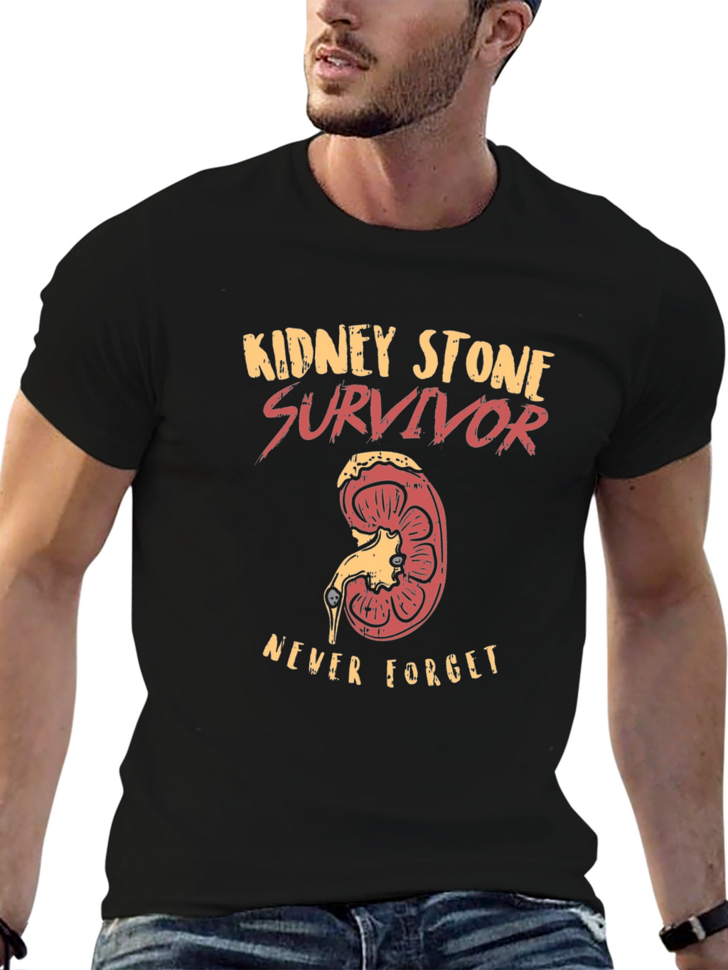 Kidney Stone Survivor T-Shirt - Never Forget!